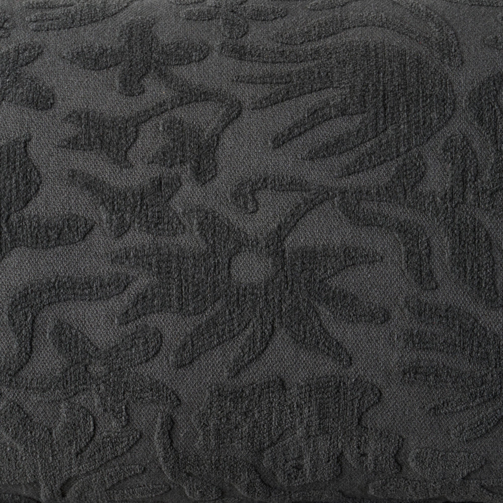 Housse de coussin CORINNA gris anthracite