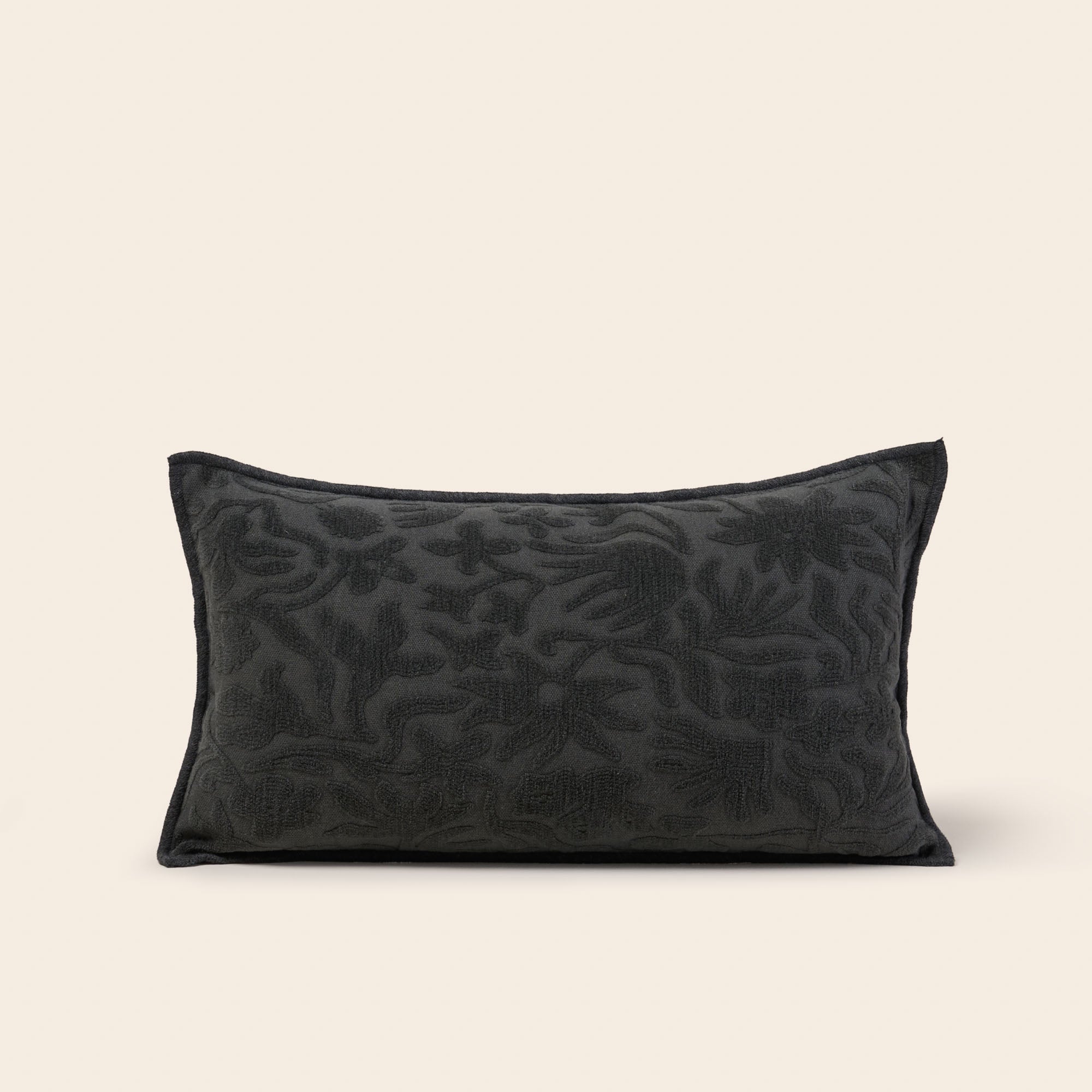 Housse de coussin CORINNA gris anthracite