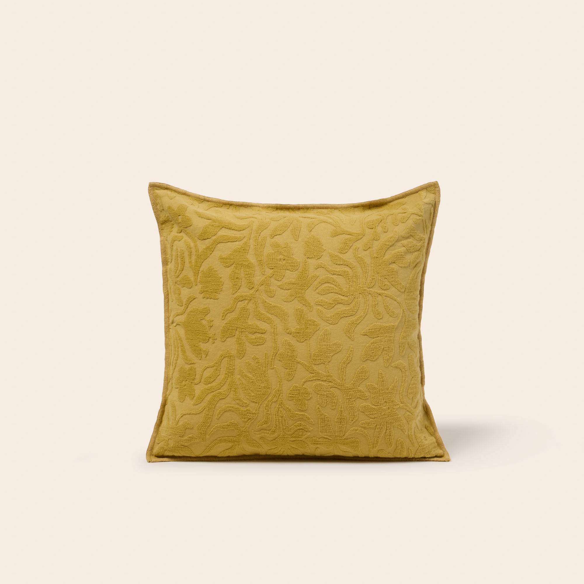 Housse de coussin CORINNA jaune indien
