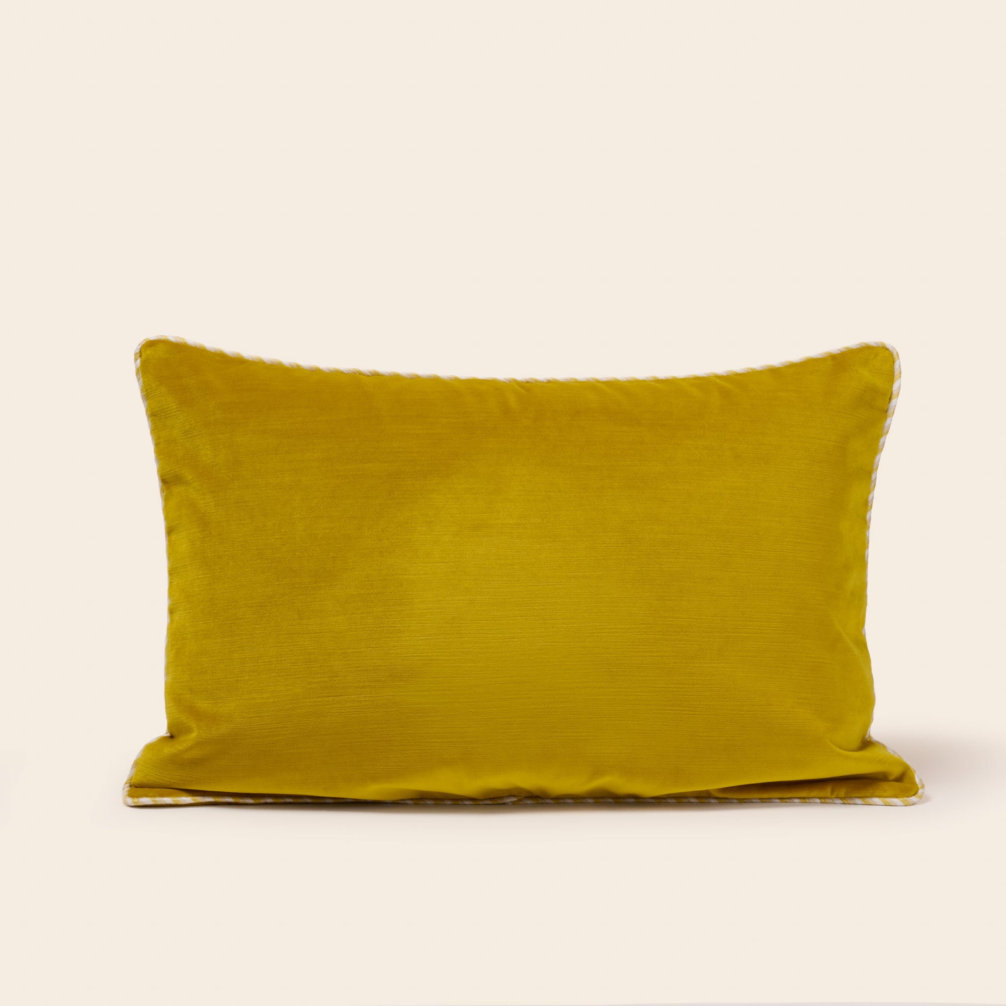 Housse de coussin DALILA jaune sulfure