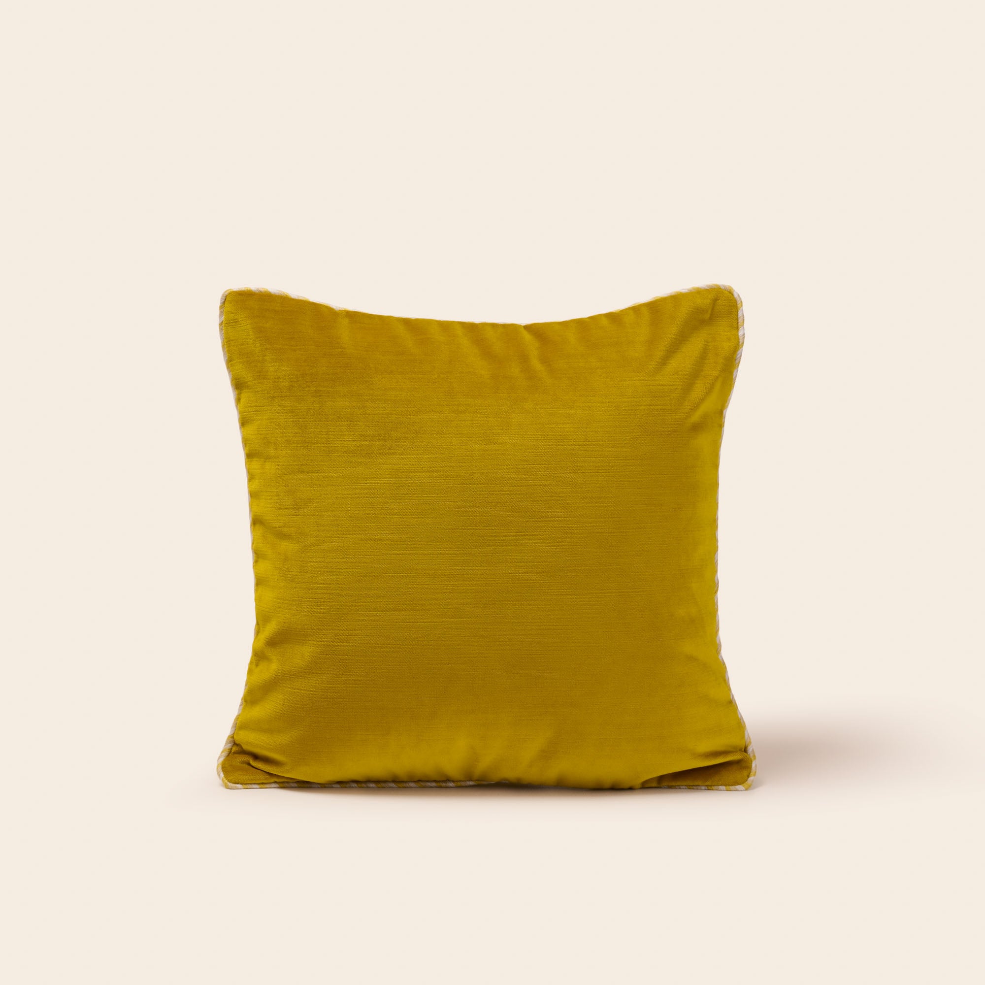 Housse de coussin DALILA jaune sulfure