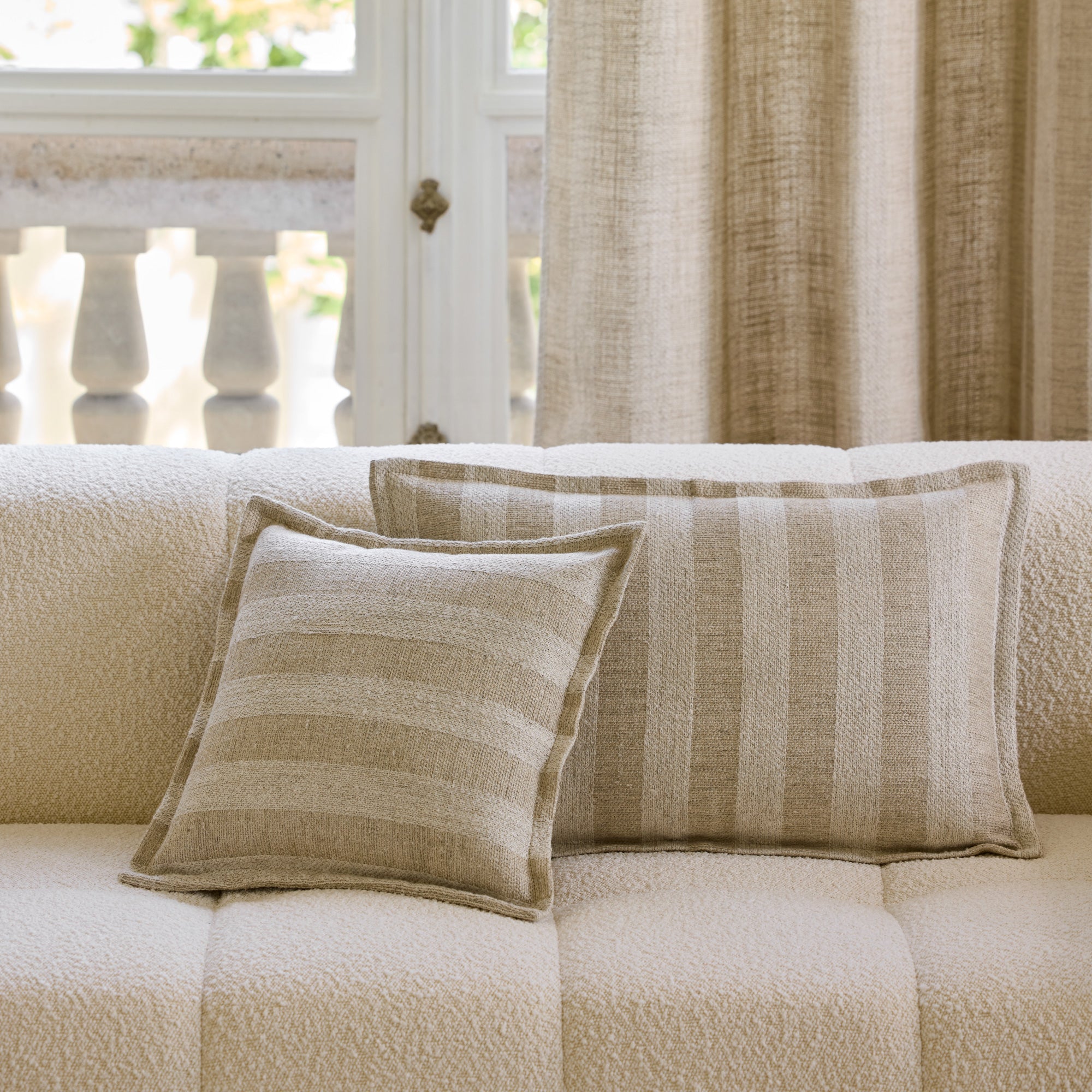 Housse de coussin FABBIO naturel