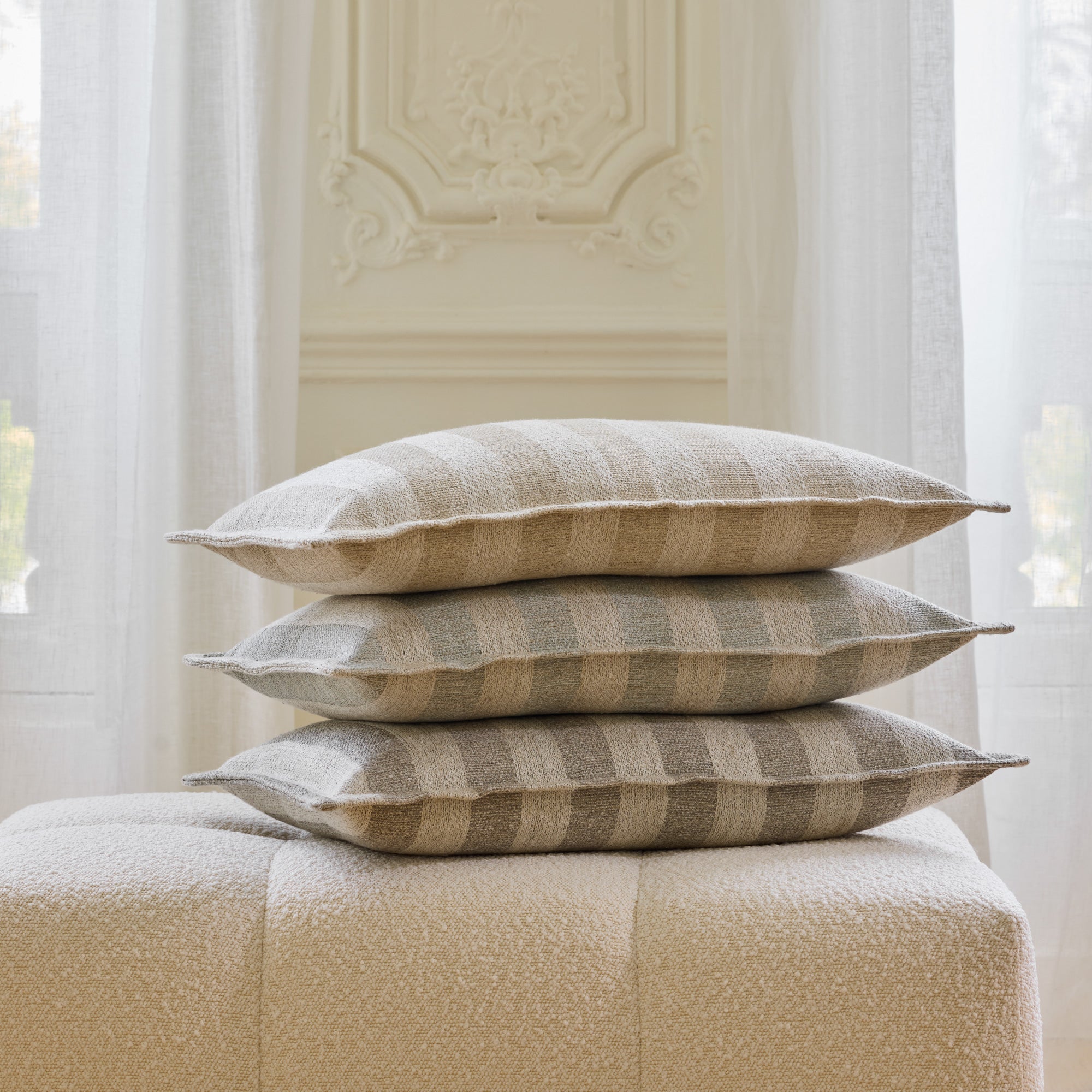 Housse de coussin FABBIO naturel