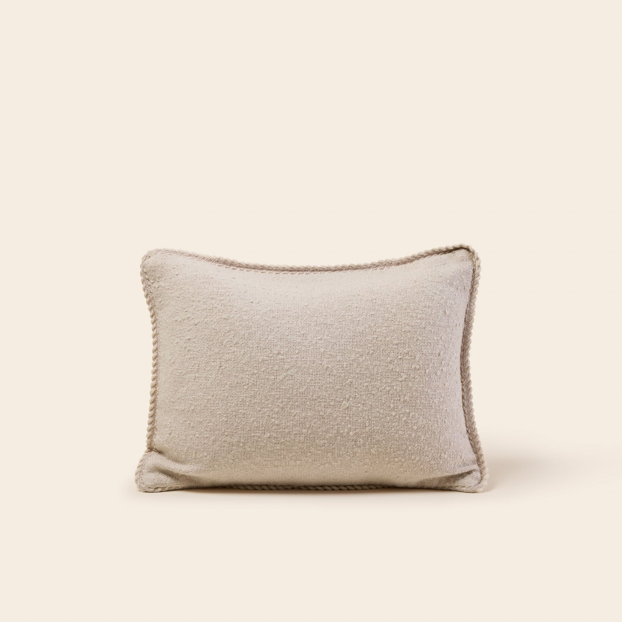 Housse de coussin GANJI calcaire
