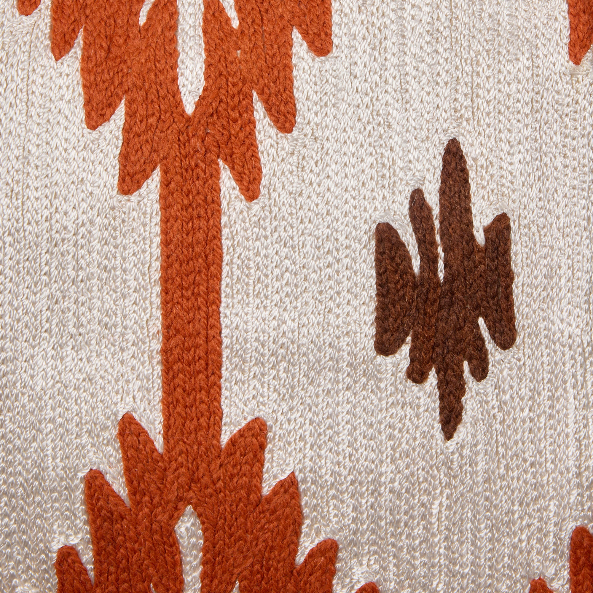 Housse de coussin JOKO ivoire et orange