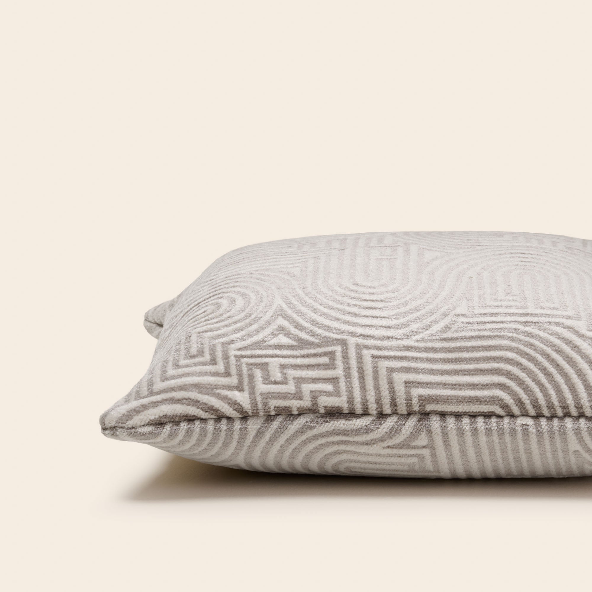 Housse de coussin KLARK blanc et naturel