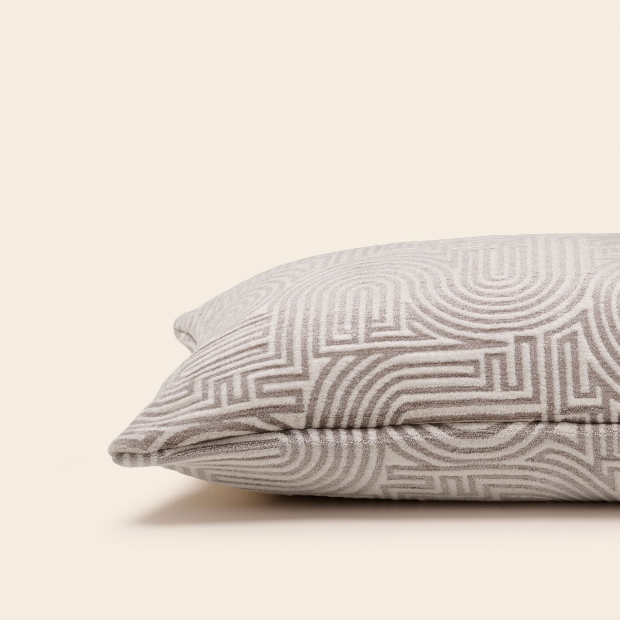 Housse de coussin KLARK blanc et naturel