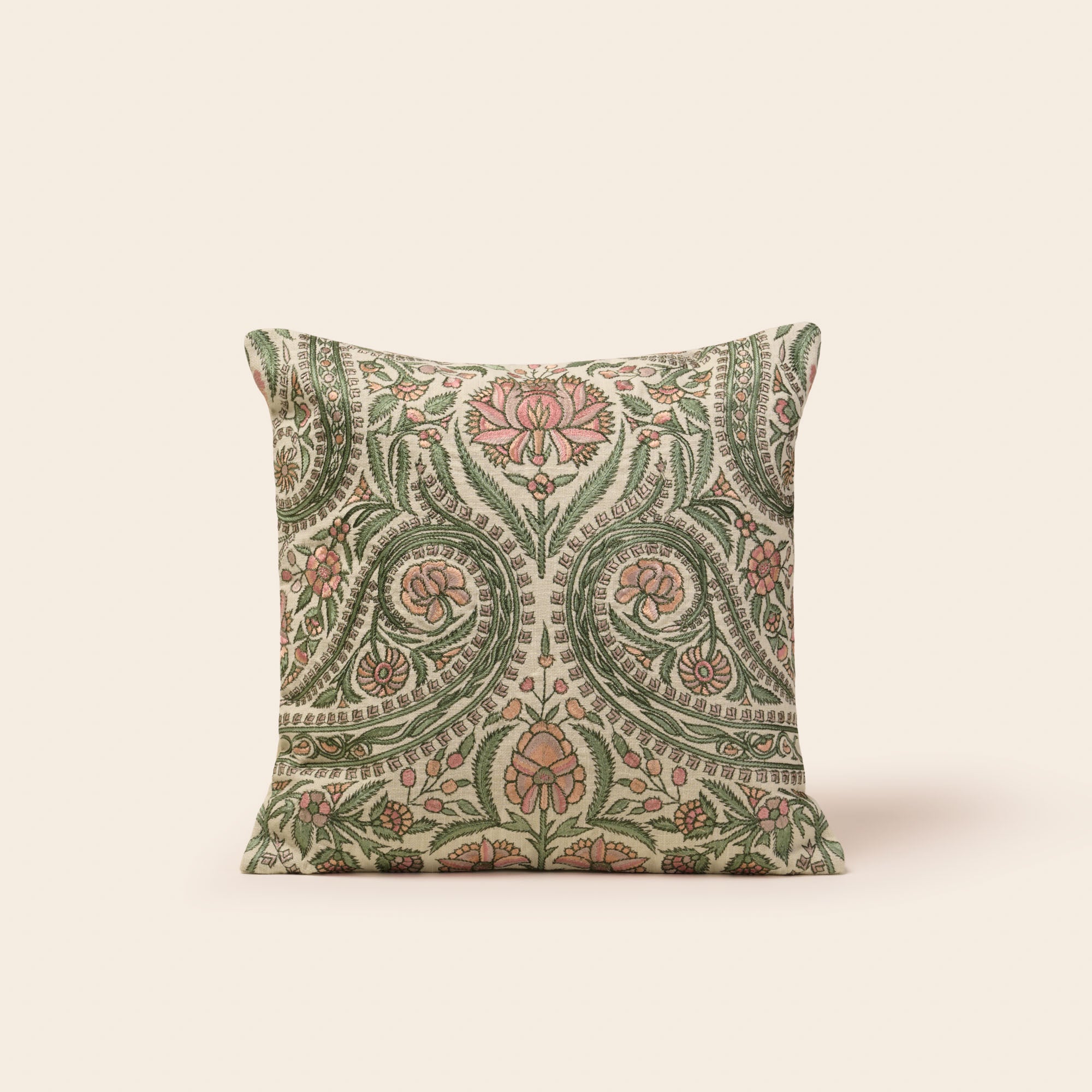 Housse de coussin MIRCEA ivoire et pastels