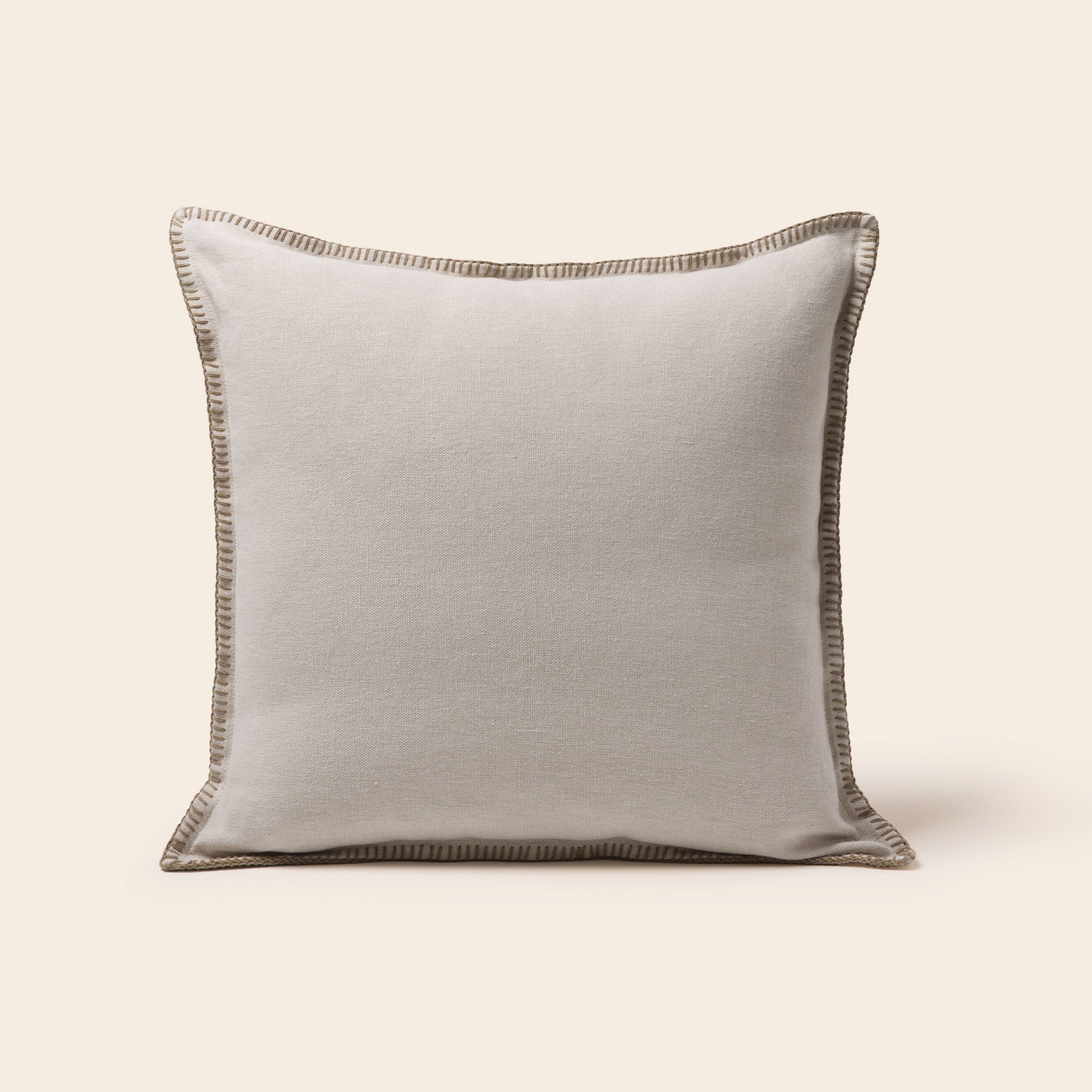 Housse de coussin NINO beige et feston