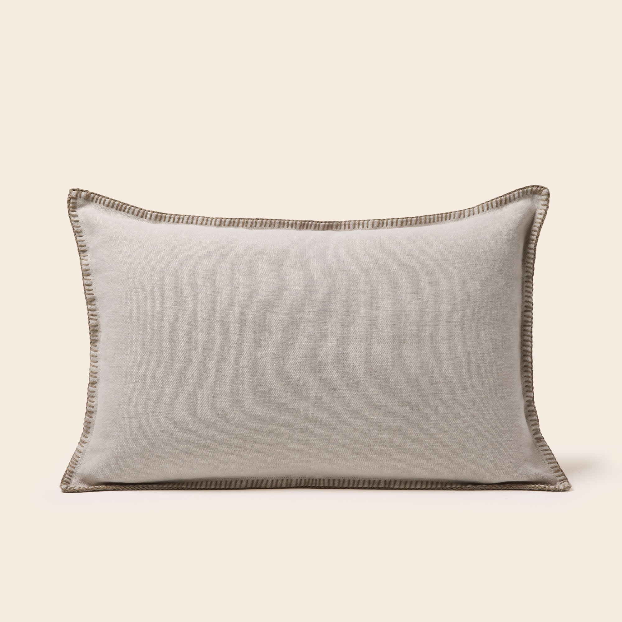 Housse de coussin NINO beige et feston