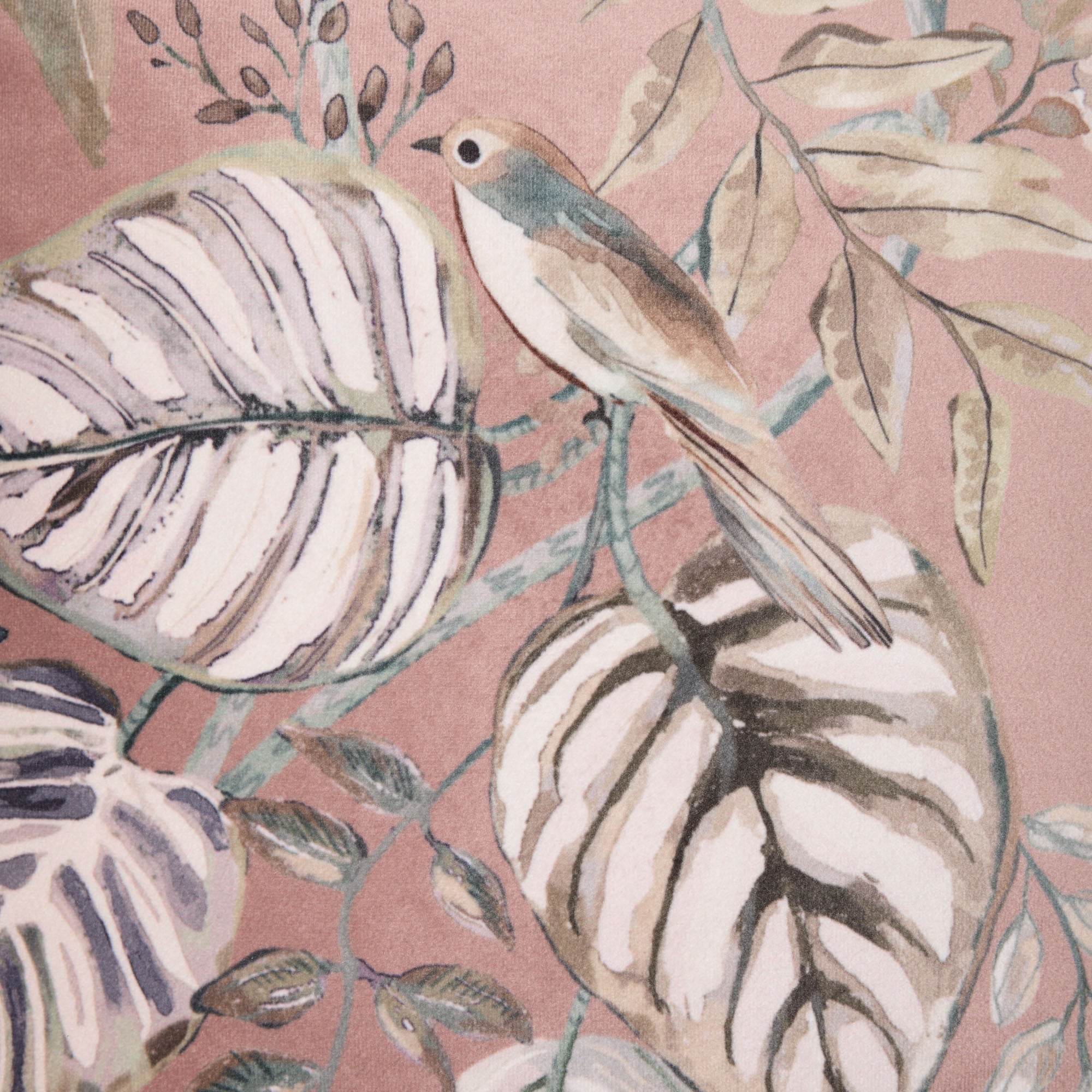 Housse de coussin OTONIA terracotta et vert