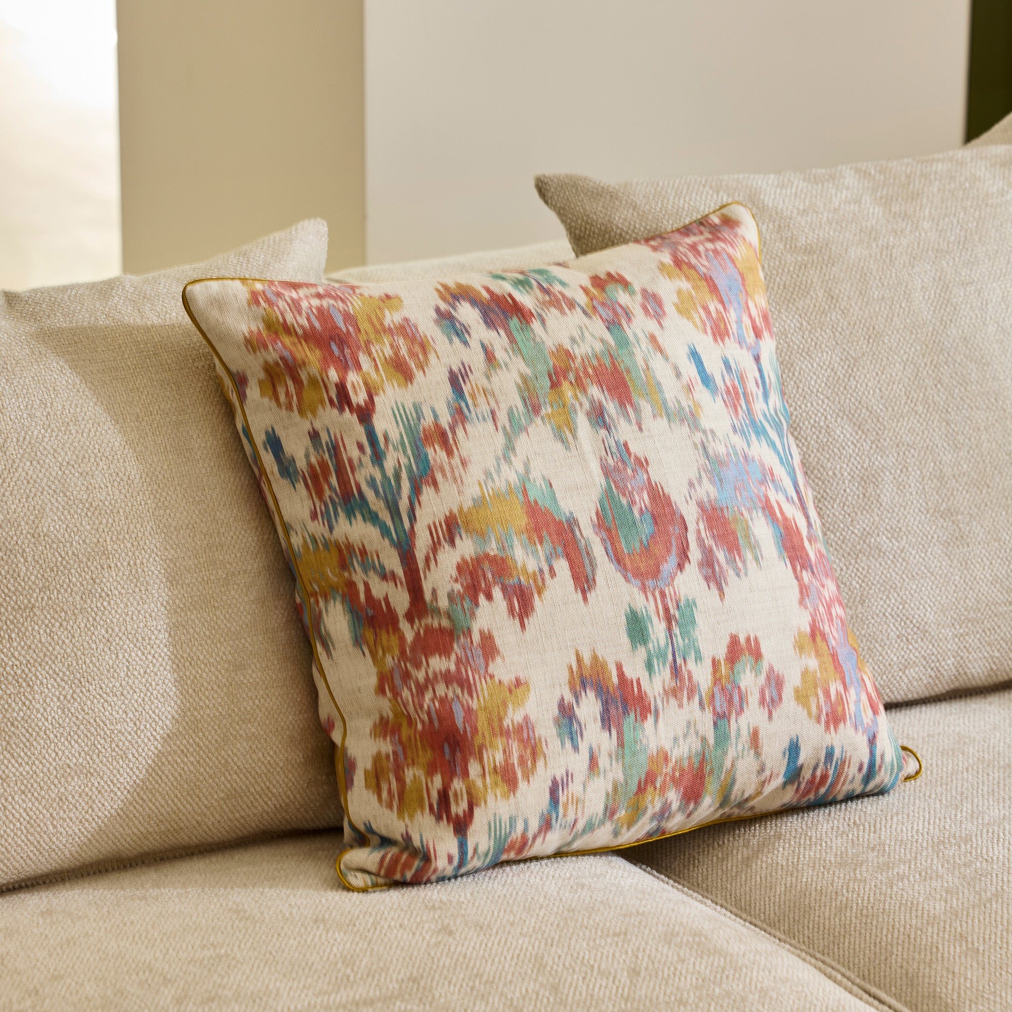 Housse de coussin SHINTA naturel et coloré