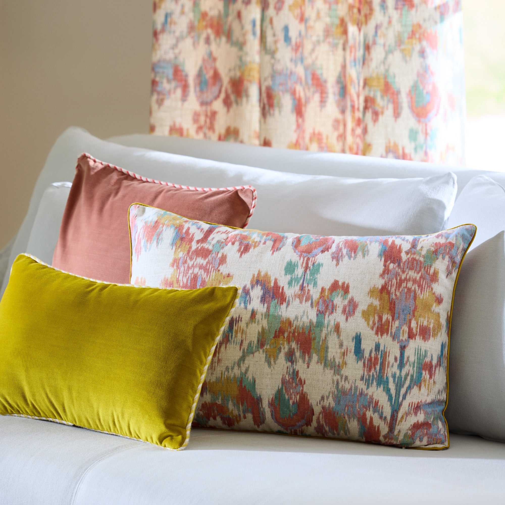 Housse de coussin SHINTA naturel et coloré