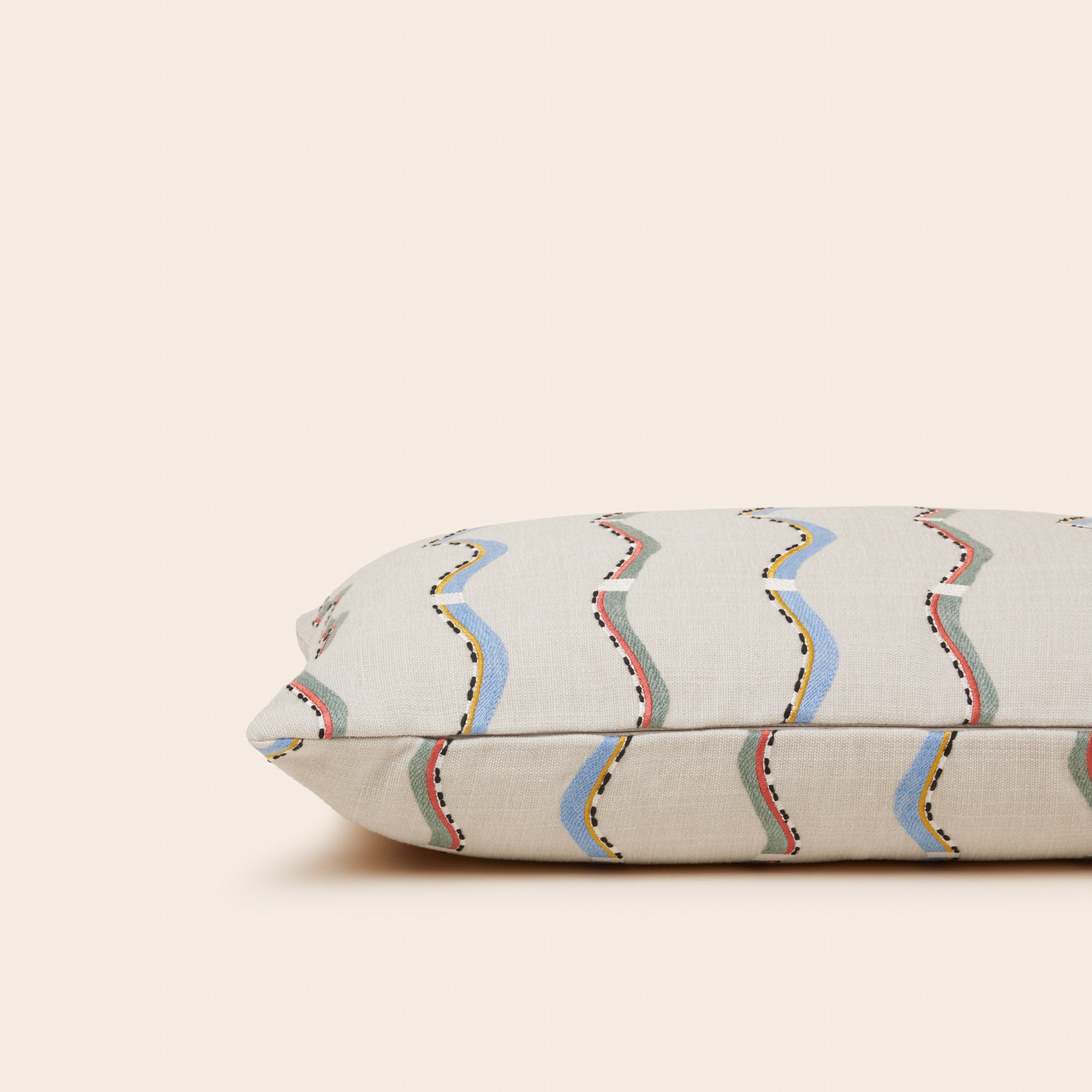 Housse de coussin TIHANI naturel et multicolore