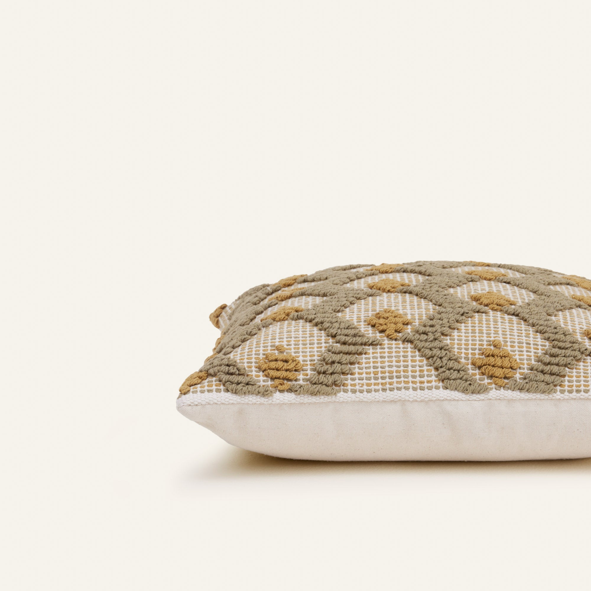 Housse de coussin YSA olive douce