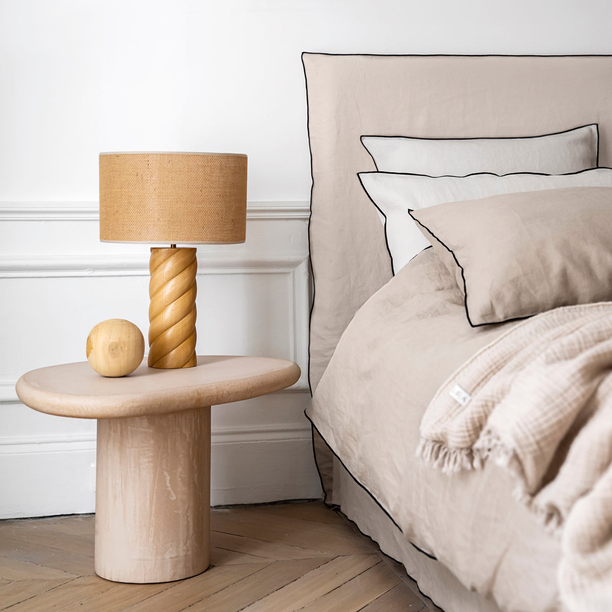 Kopfteilbezug Carlina beige