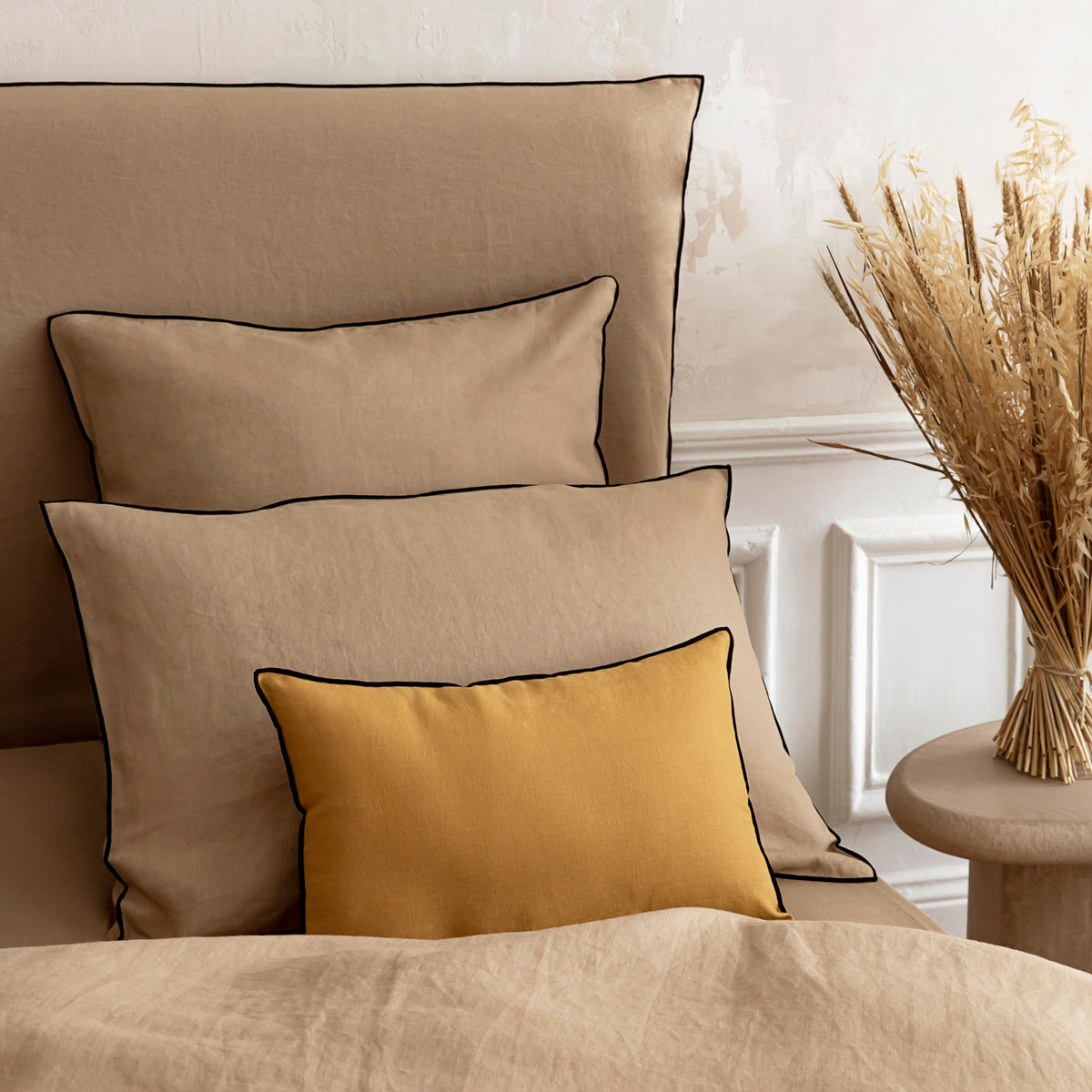 Kopfteilbezug Carlina sandbeige