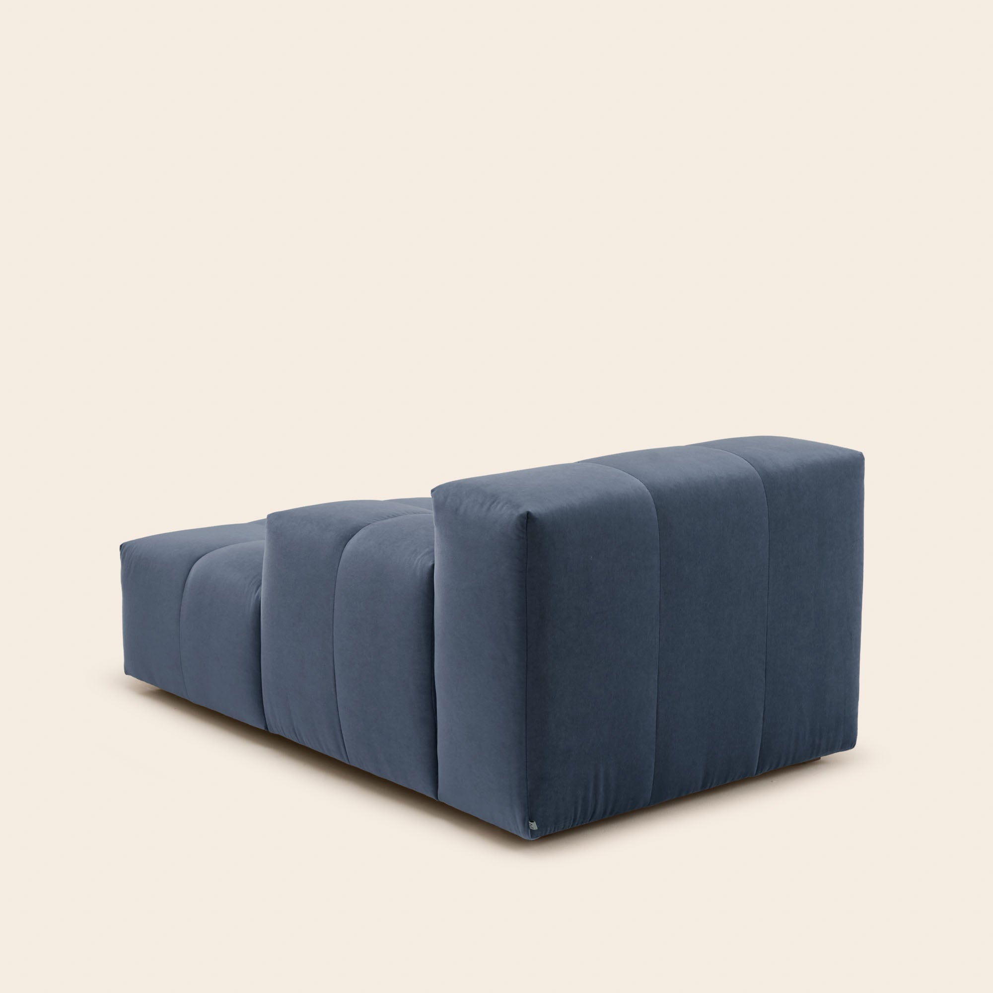 Méridienne modulable D UBERTO opal bleu de gris