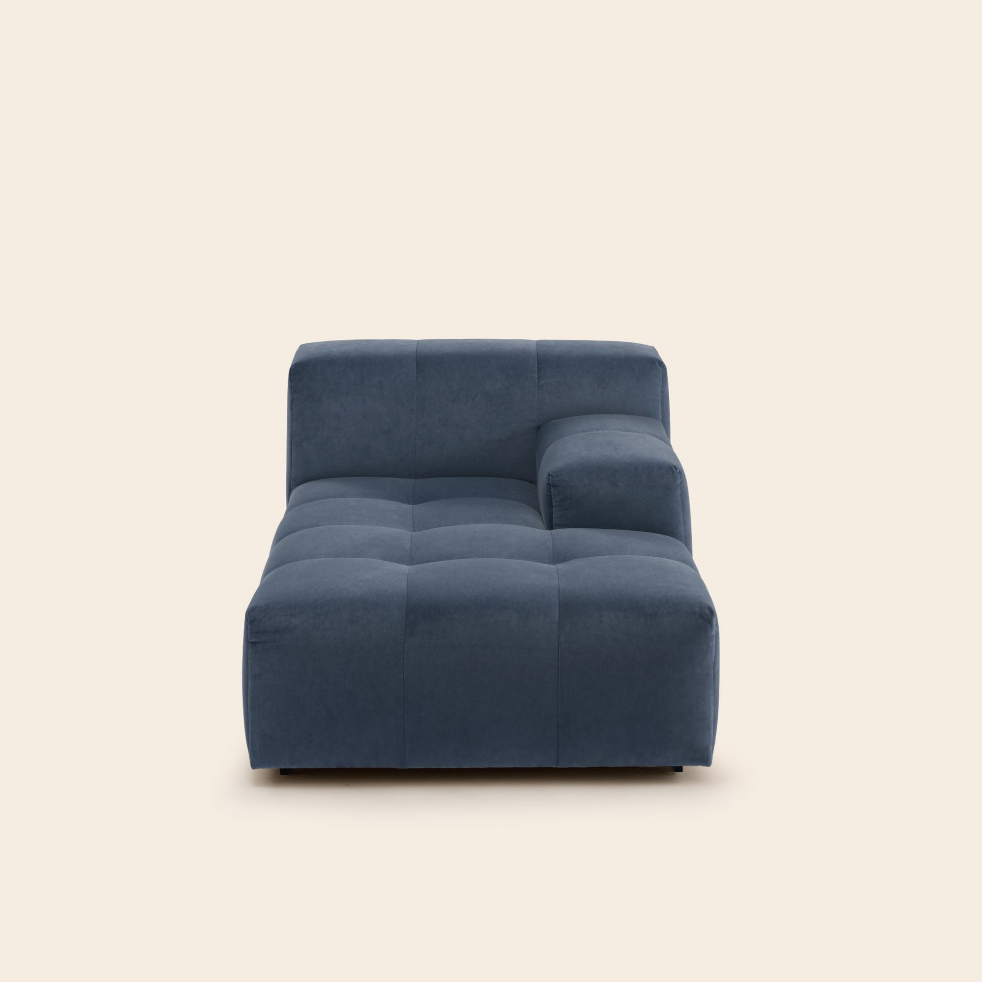 Méridienne modulable D UBERTO opal bleu de gris