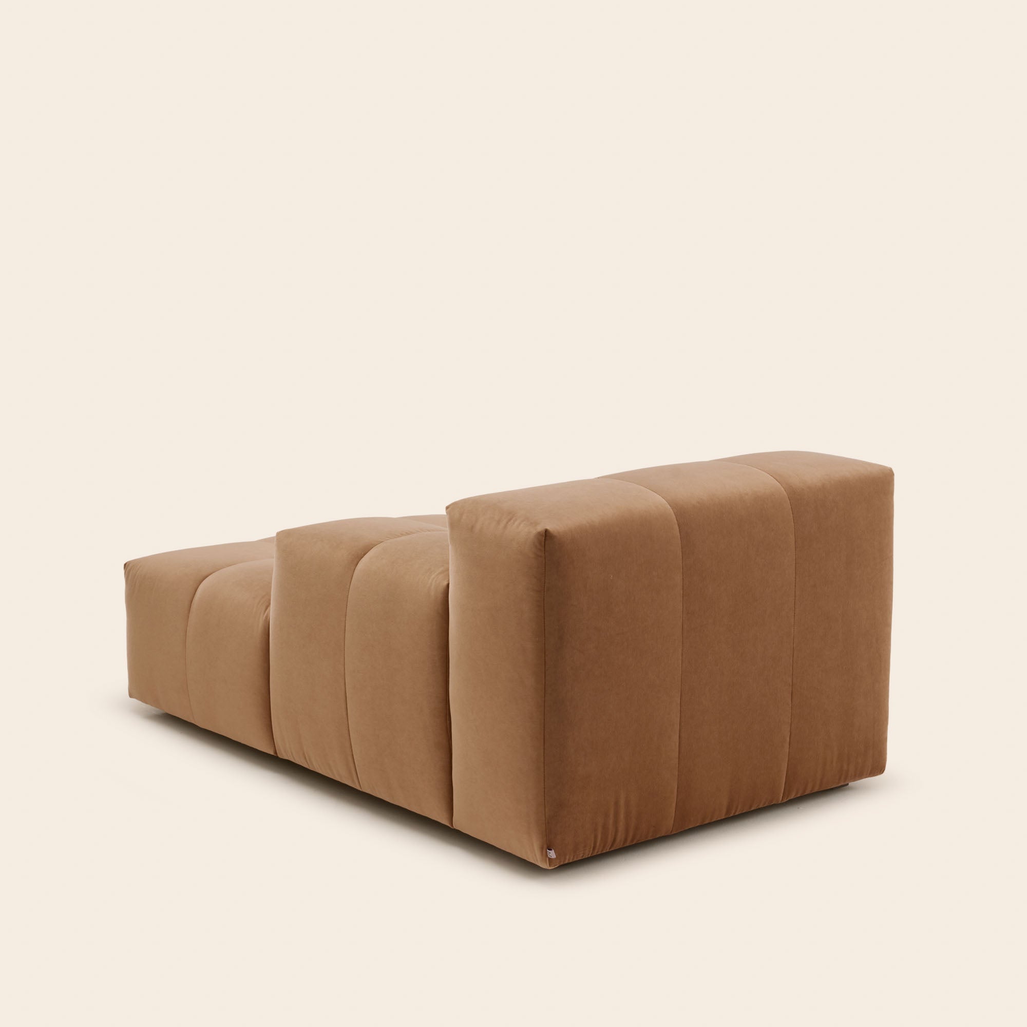 Méridienne modulable D UBERTO opal caramel