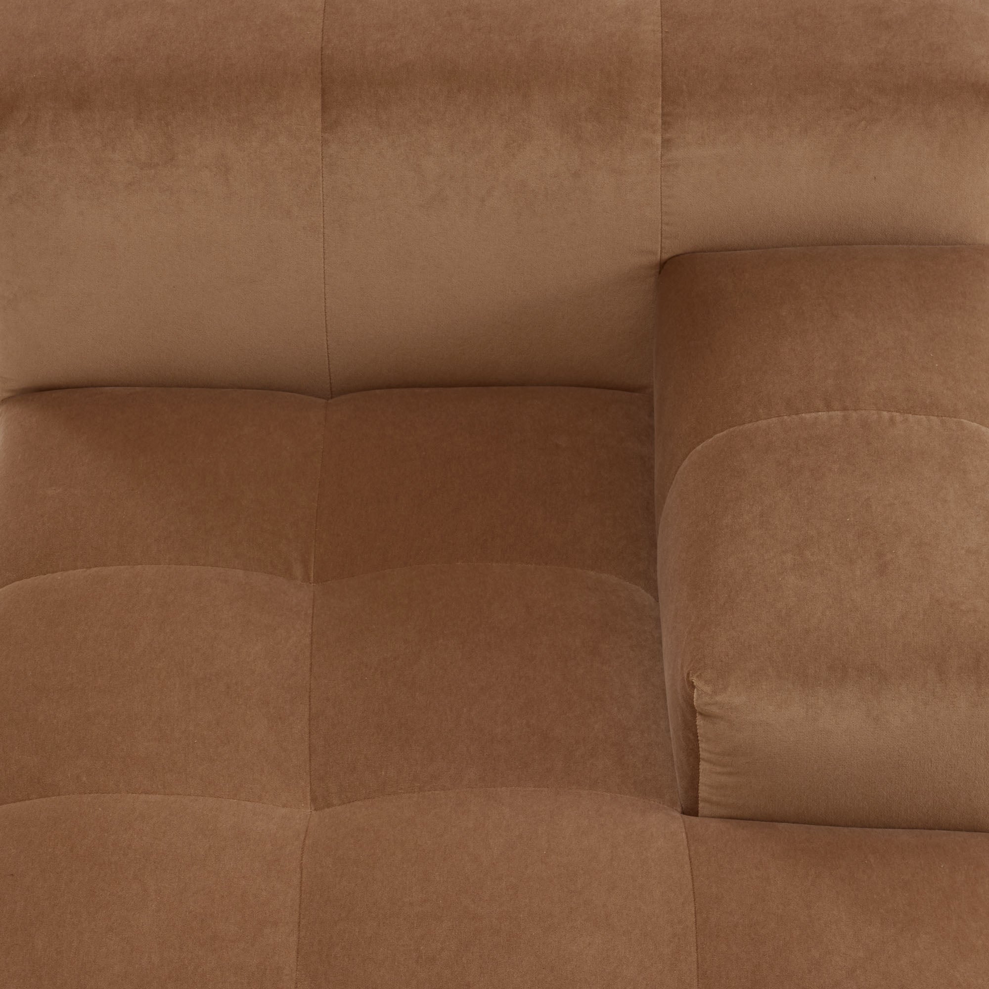 Méridienne modulable D UBERTO opal caramel