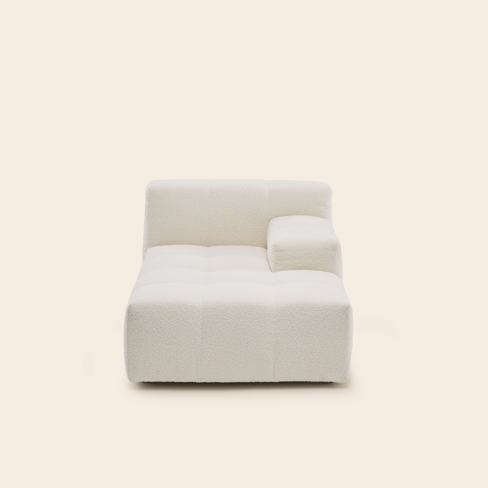 Méridienne modulable D UBERTO sym écru bouclé
