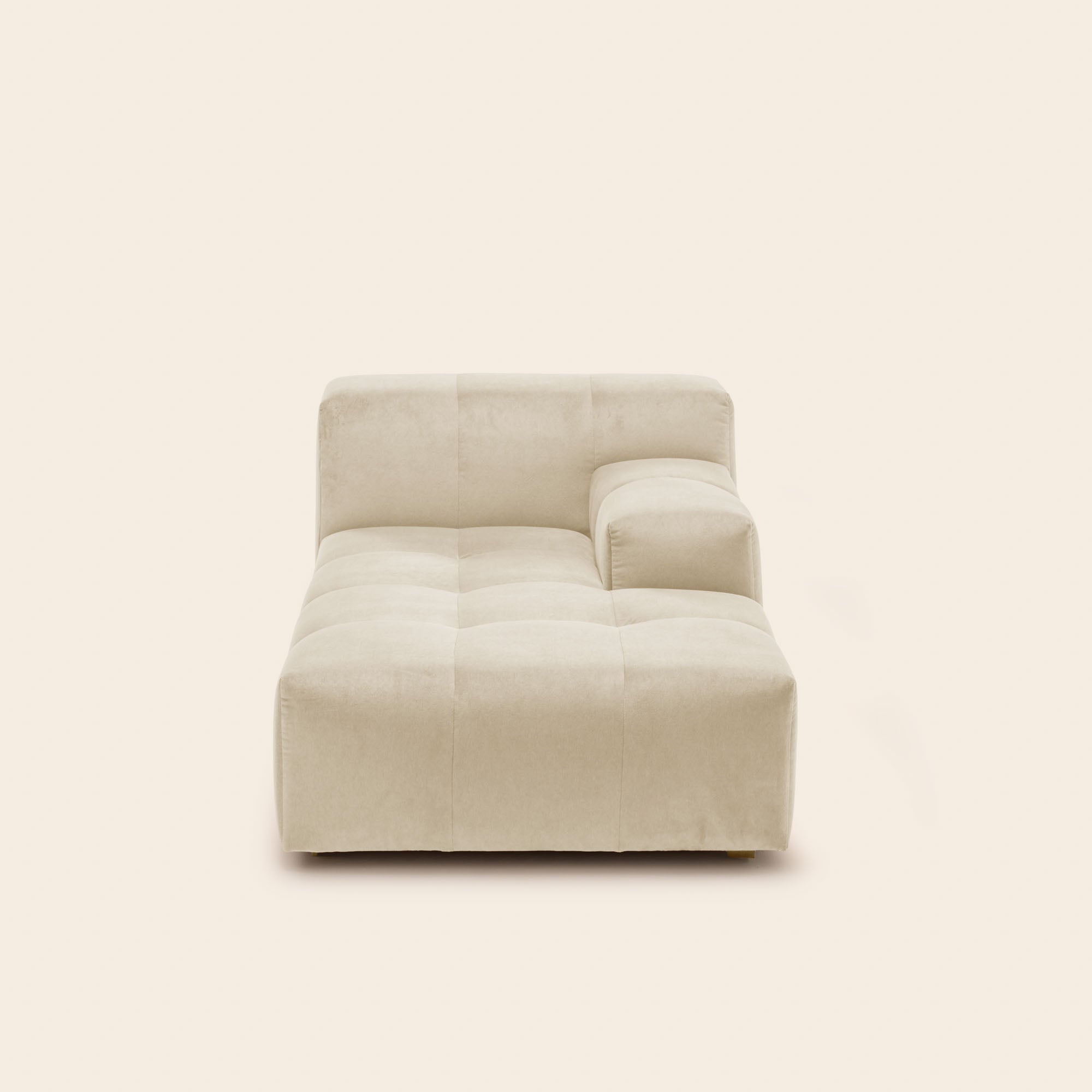 Méridienne modulable D UBERTO opal sable doux