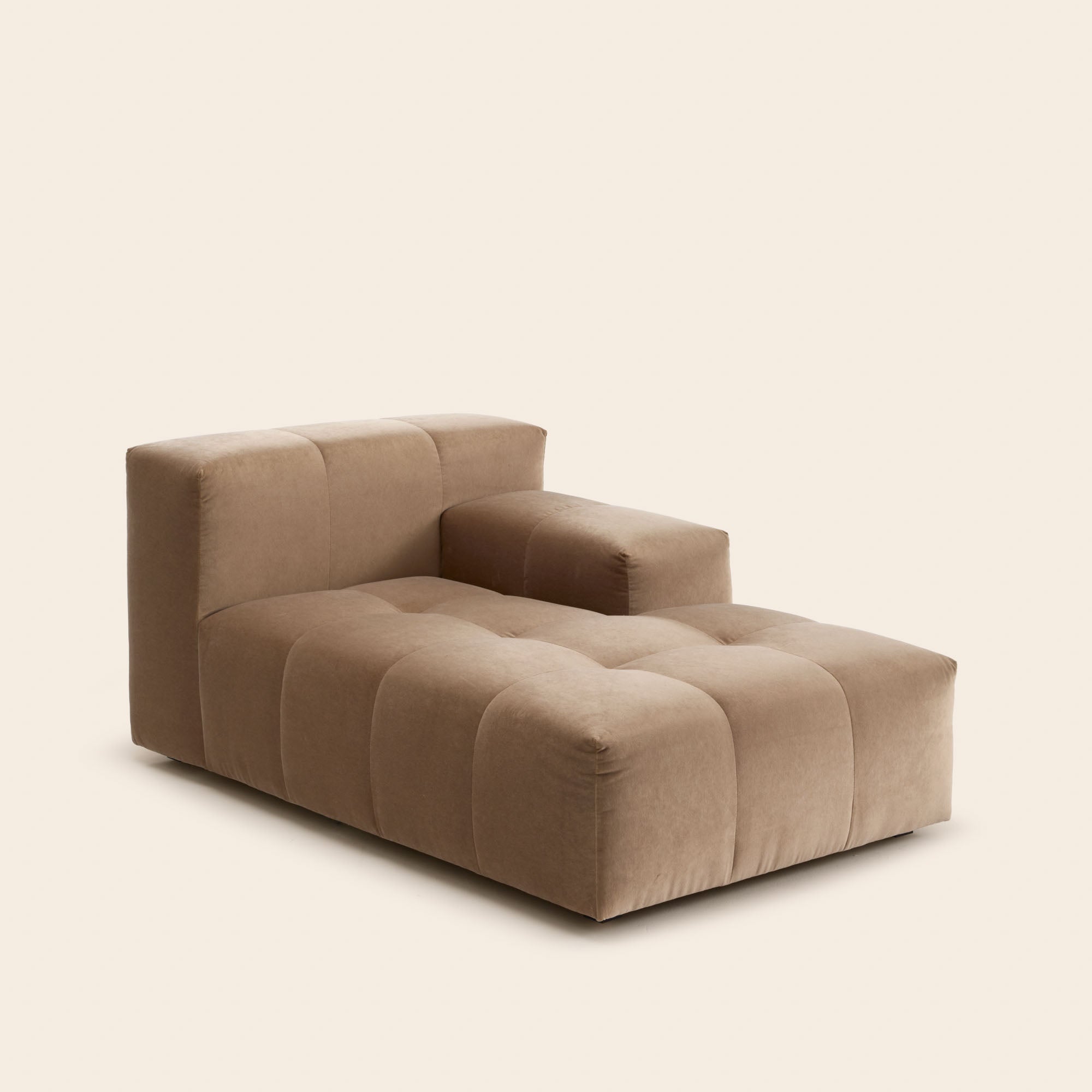 Méridienne modulable D UBERTO opal beige chaud