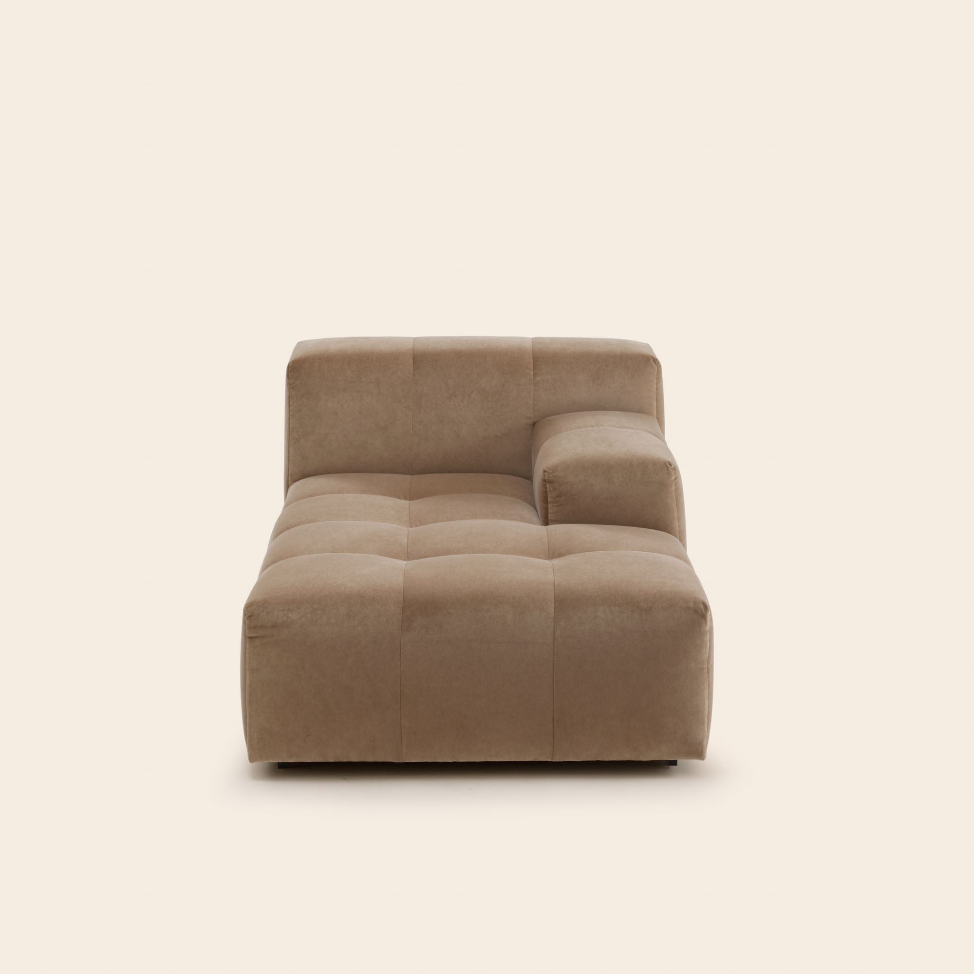 Méridienne modulable D UBERTO opal beige chaud