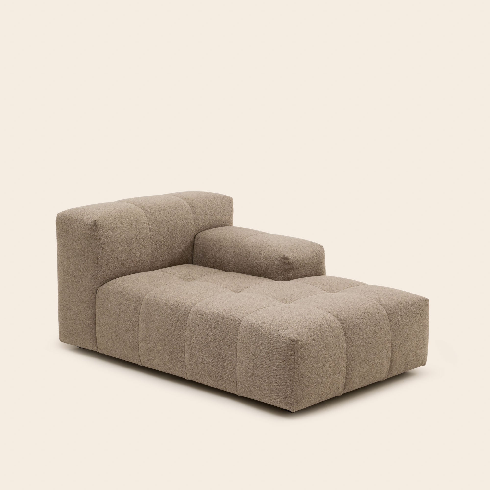 Méridienne modulable D UBERTO glory taupe