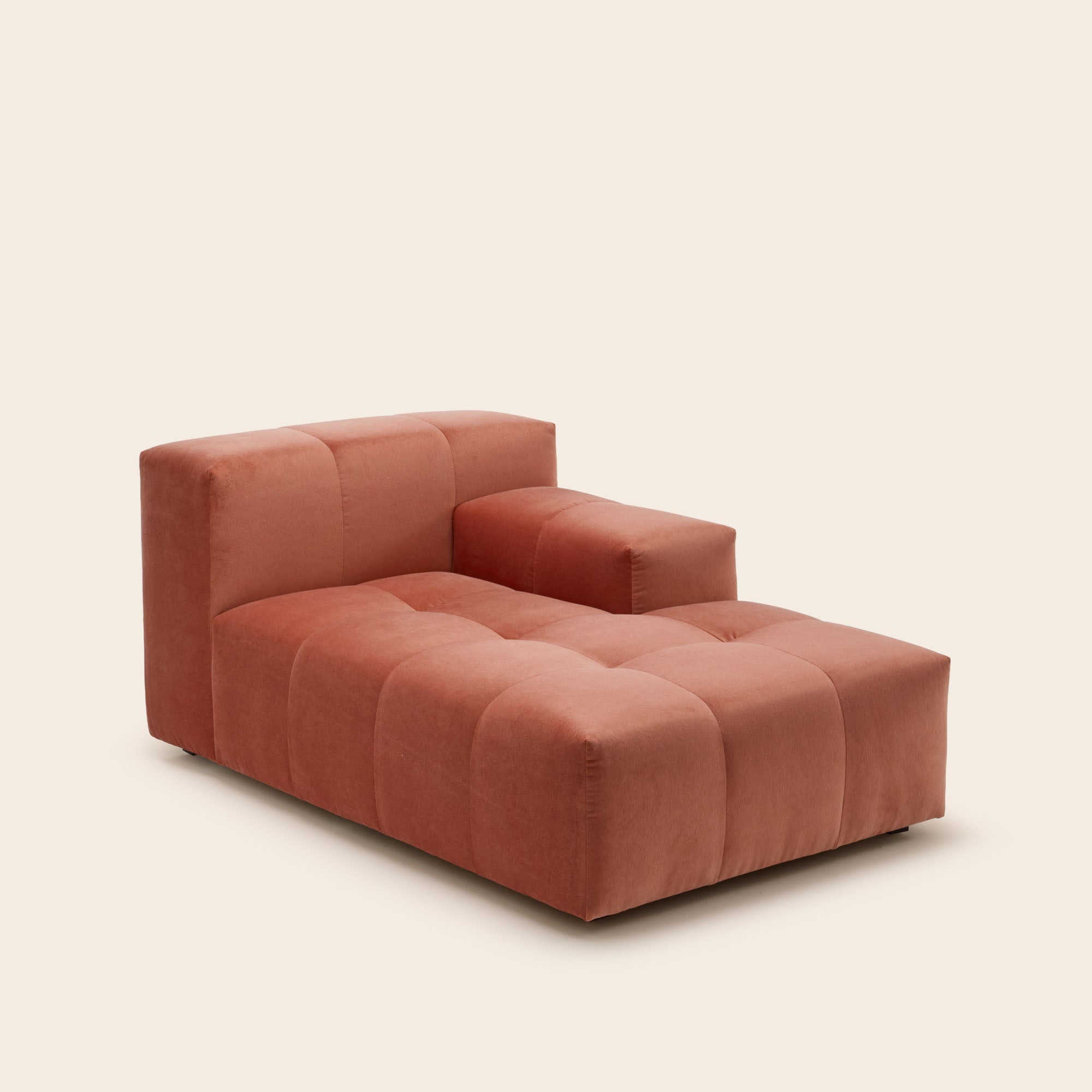 Méridienne modulable D UBERTO opal orange corail