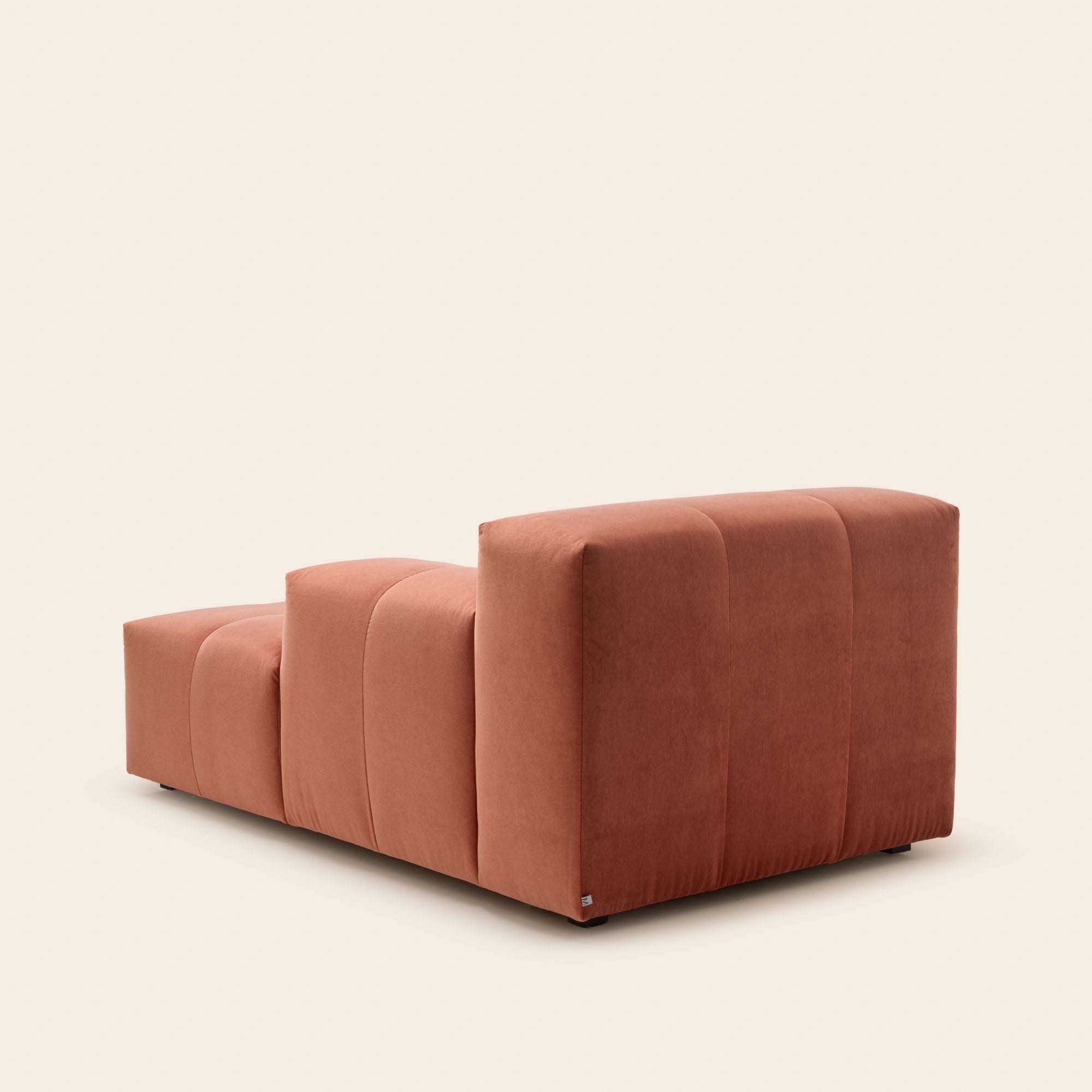 Méridienne modulable D UBERTO opal orange corail