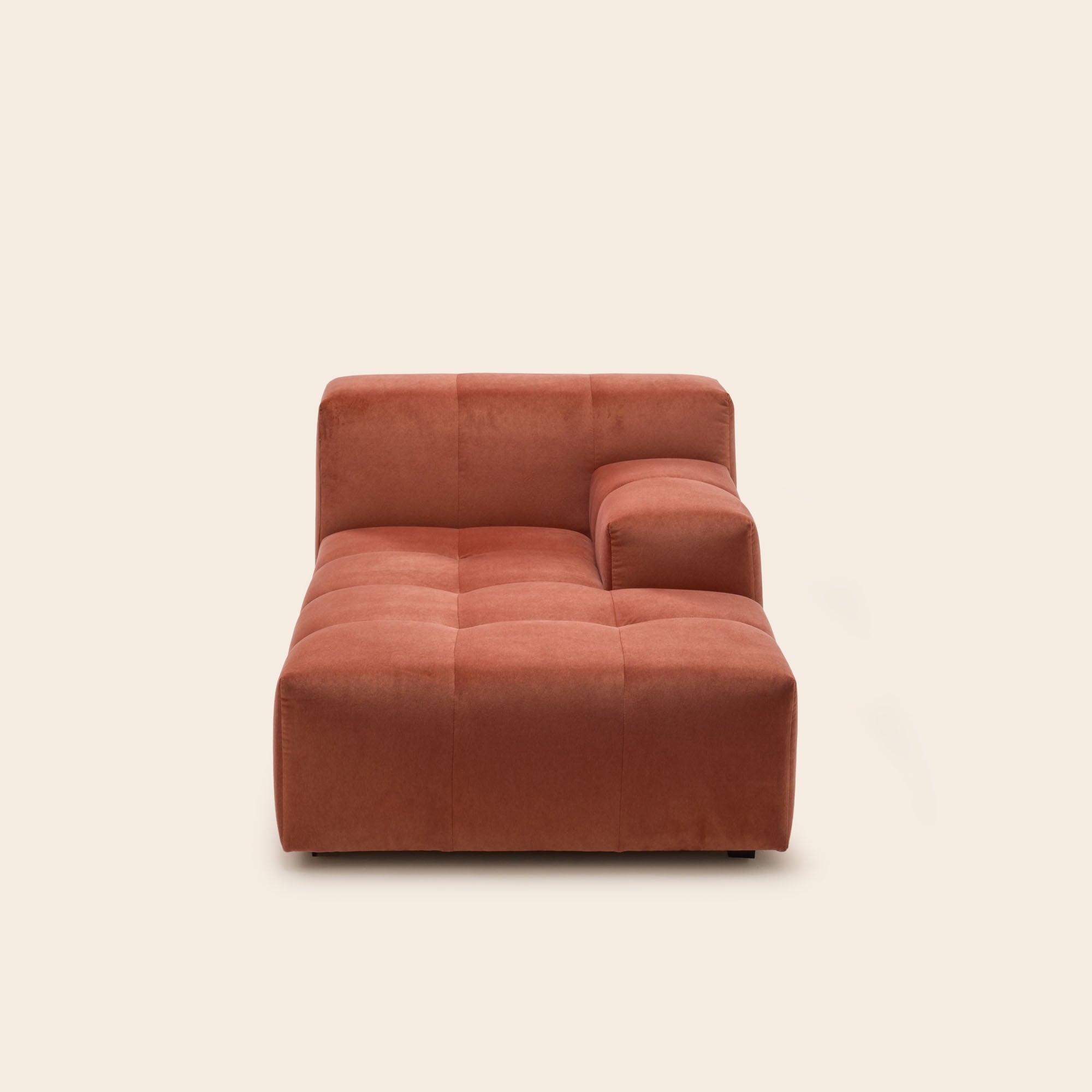Méridienne modulable D UBERTO opal orange corail