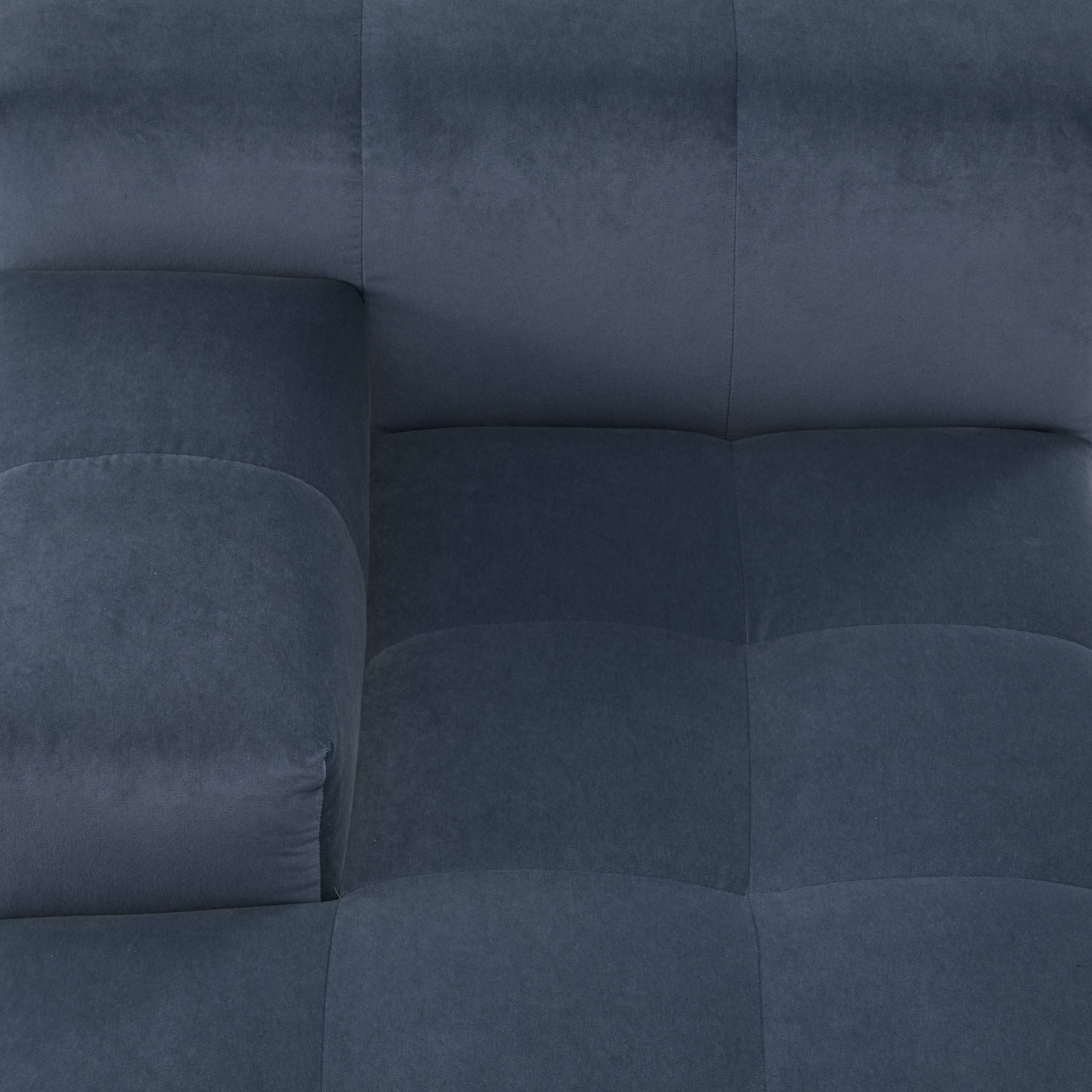 Méridienne modulable G UBERTO opal bleu de gris