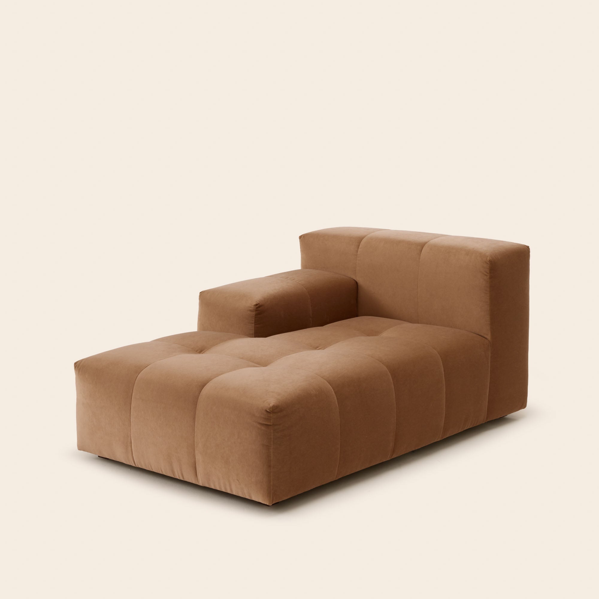 Méridienne modulable G UBERTO opal caramel