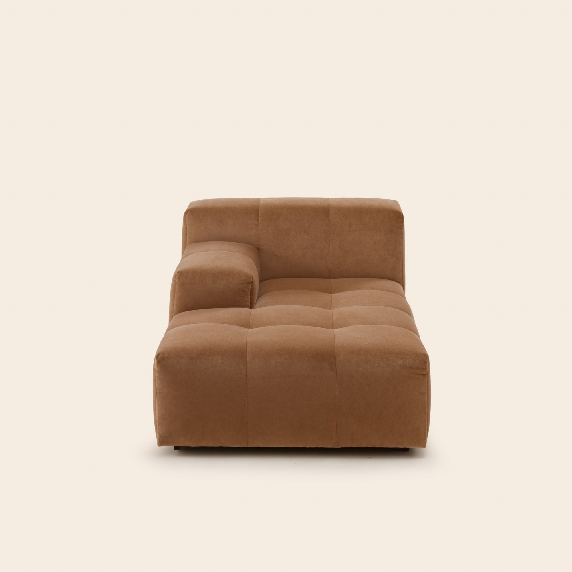 Méridienne modulable G UBERTO opal caramel
