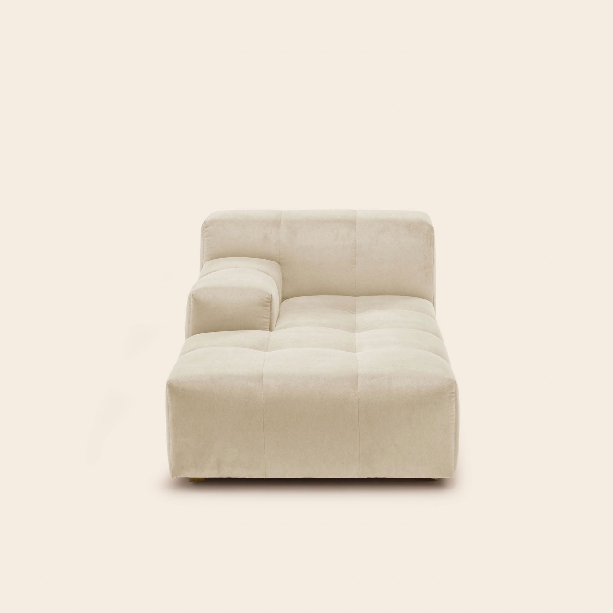 Méridienne modulable G UBERTO opal sable doux