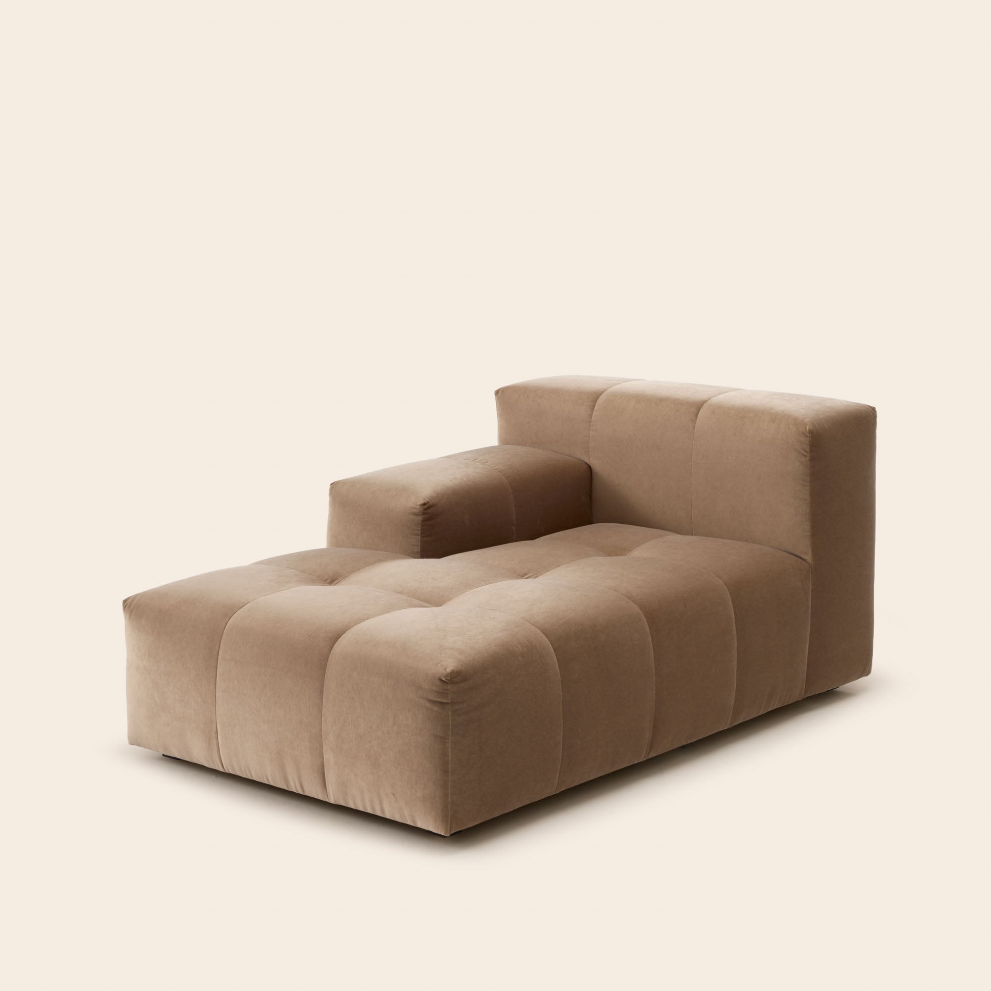 Méridienne modulable G UBERTO opal beige chaud
