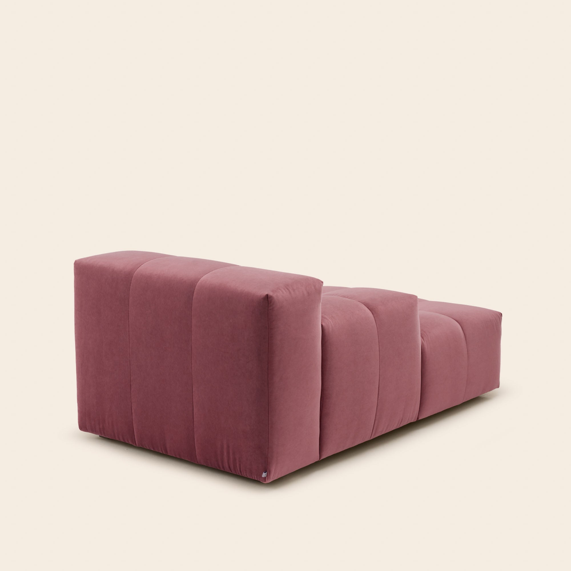 Méridienne modulable G UBERTO opal aubergine douce