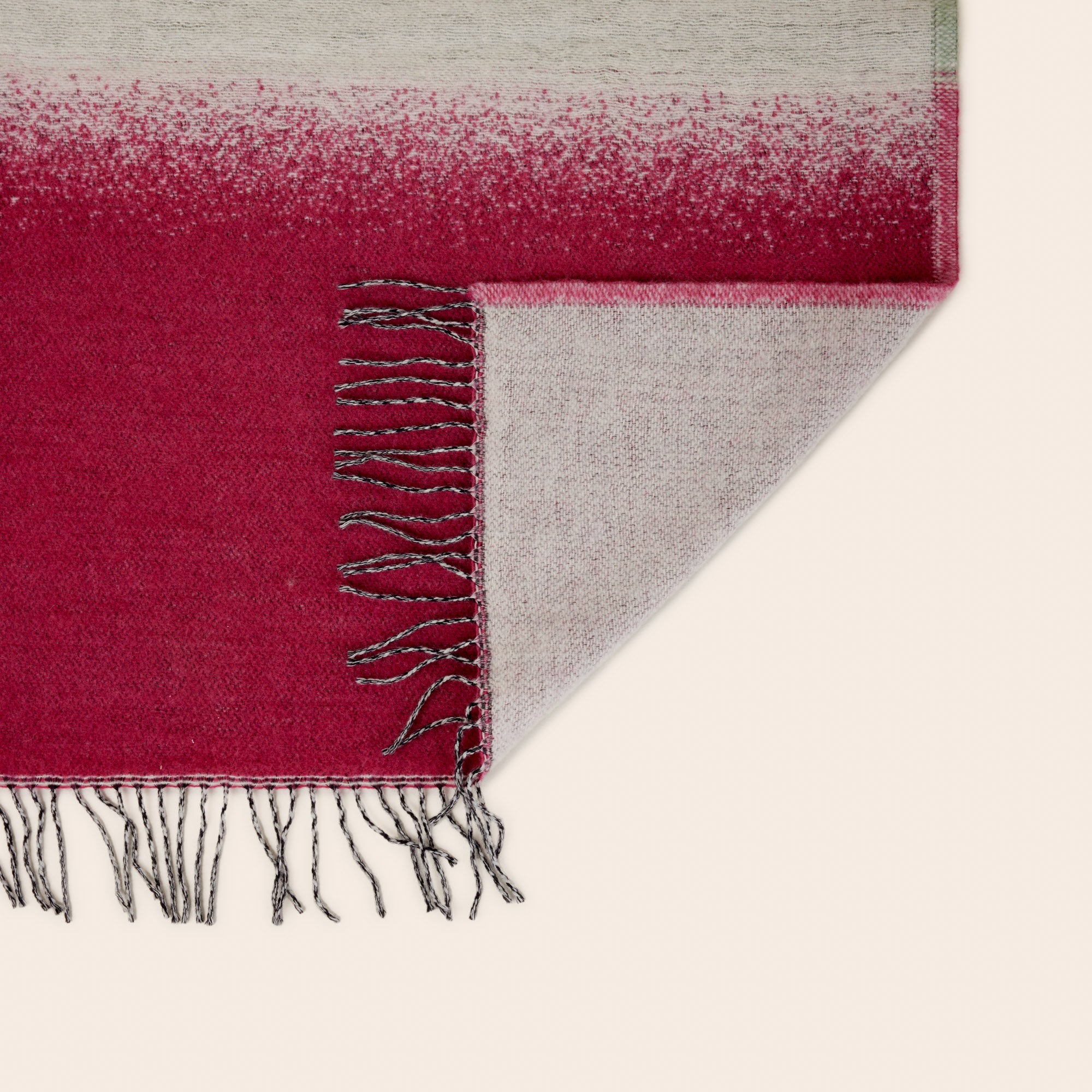 Plaid NELLE bleu à 3 coloris multiples