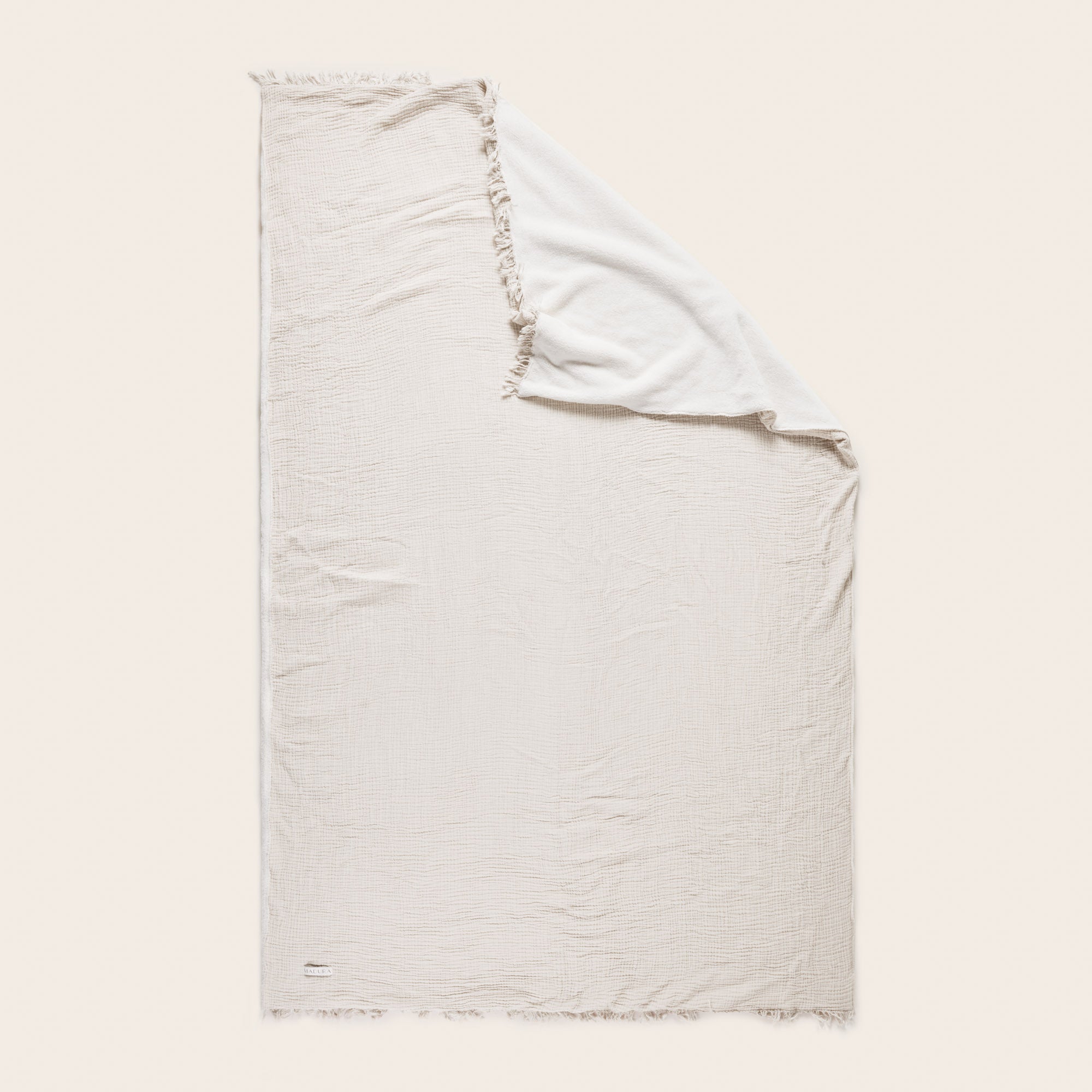 Plaid NOORFOLK blanc ivoire