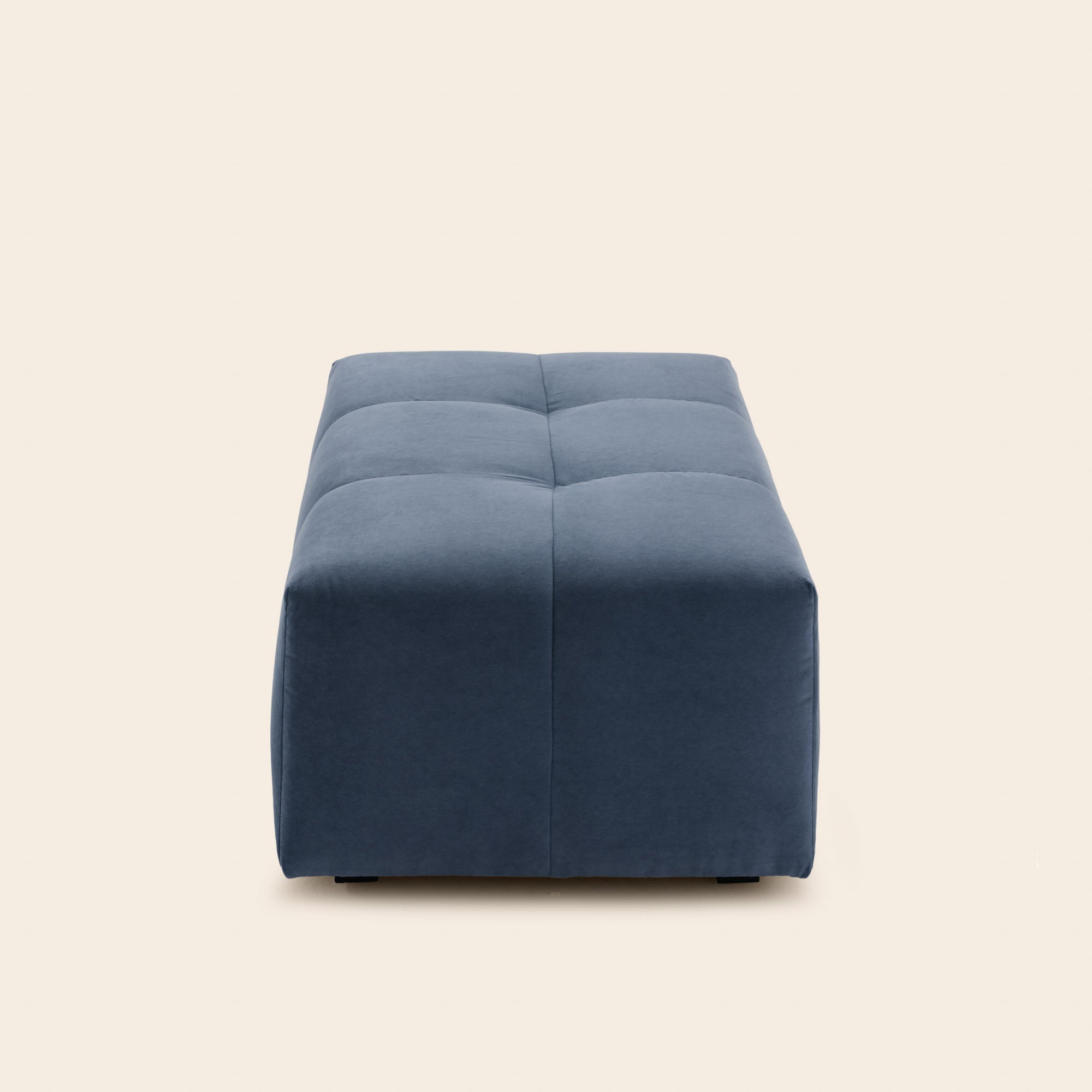 Pouf modulable UBERTO opal bleu de gris