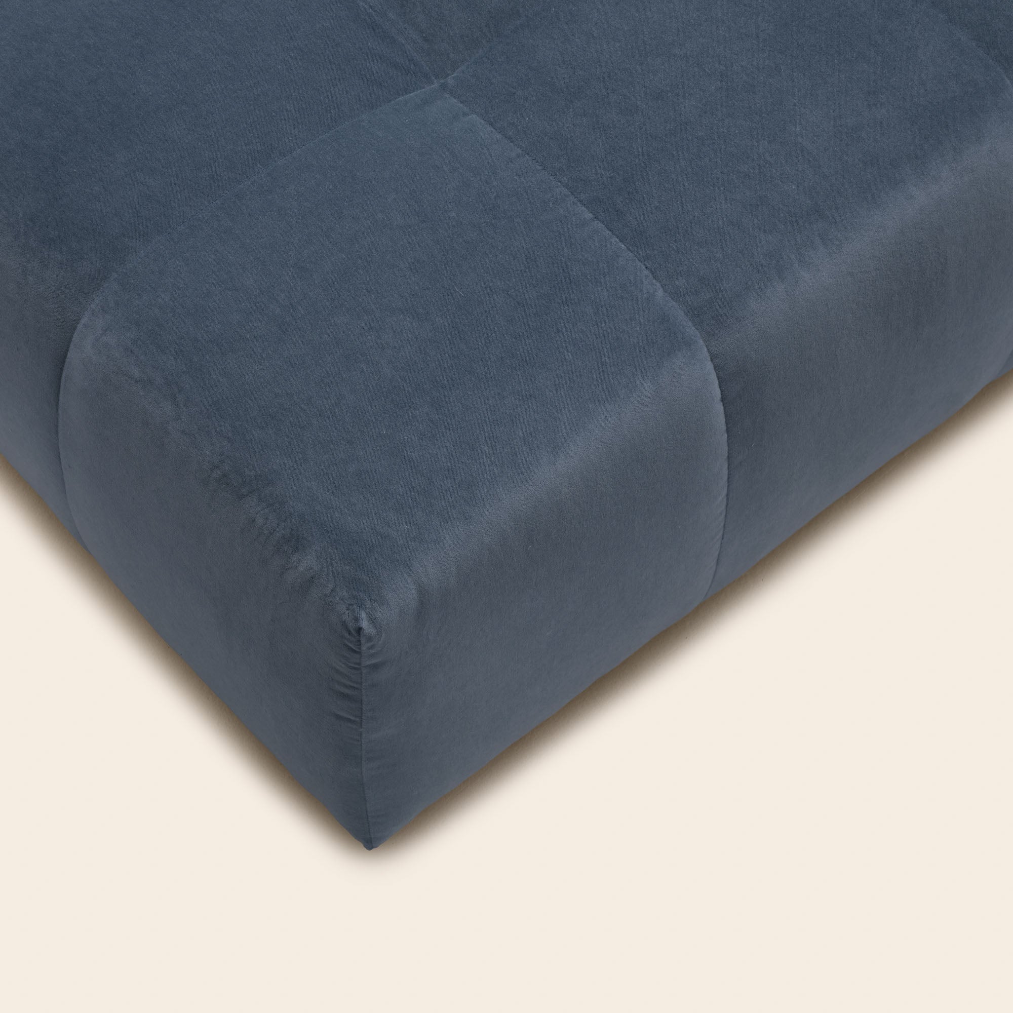 Pouf modulable UBERTO opal bleu de gris