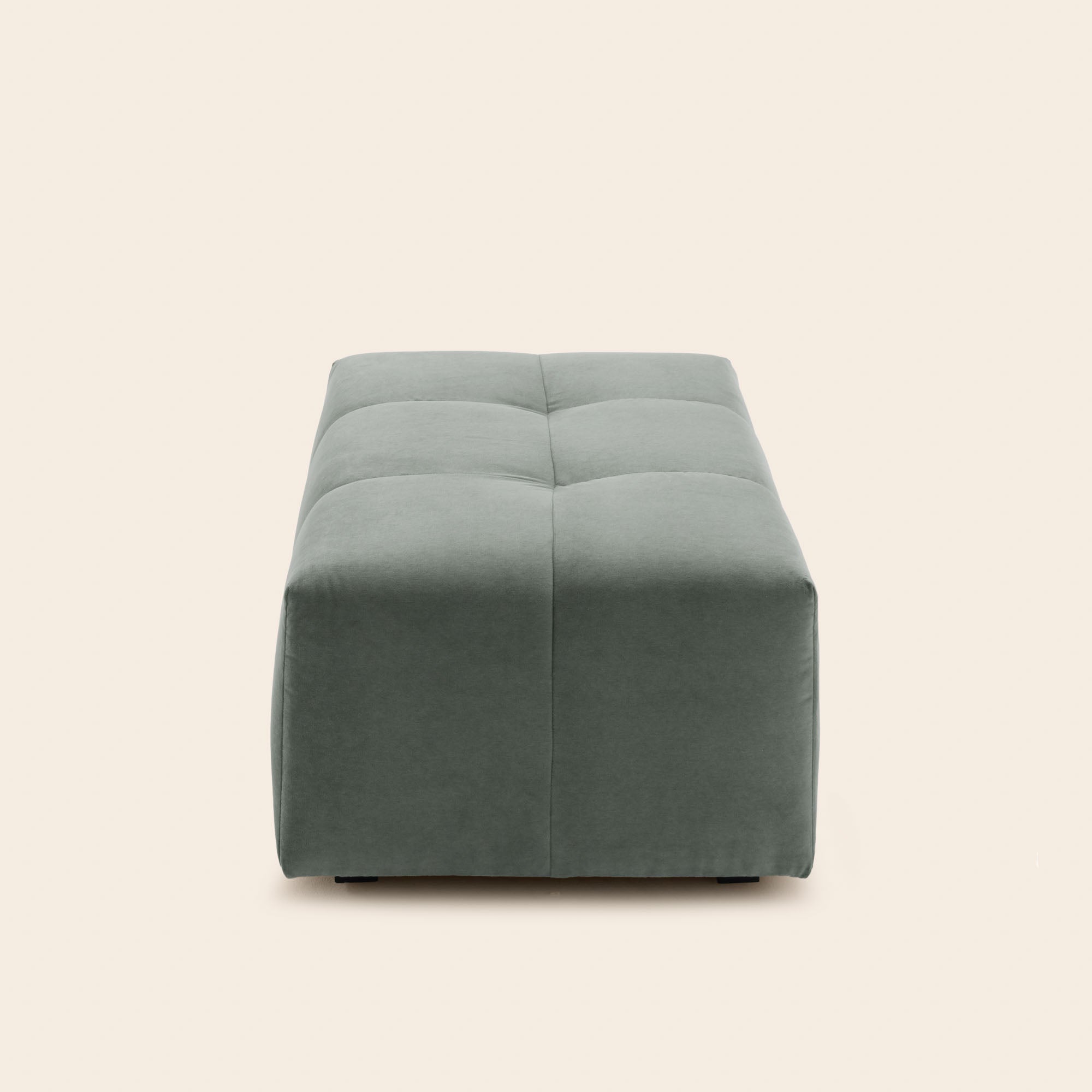Pouf modulable UBERTO opal kaki grisé