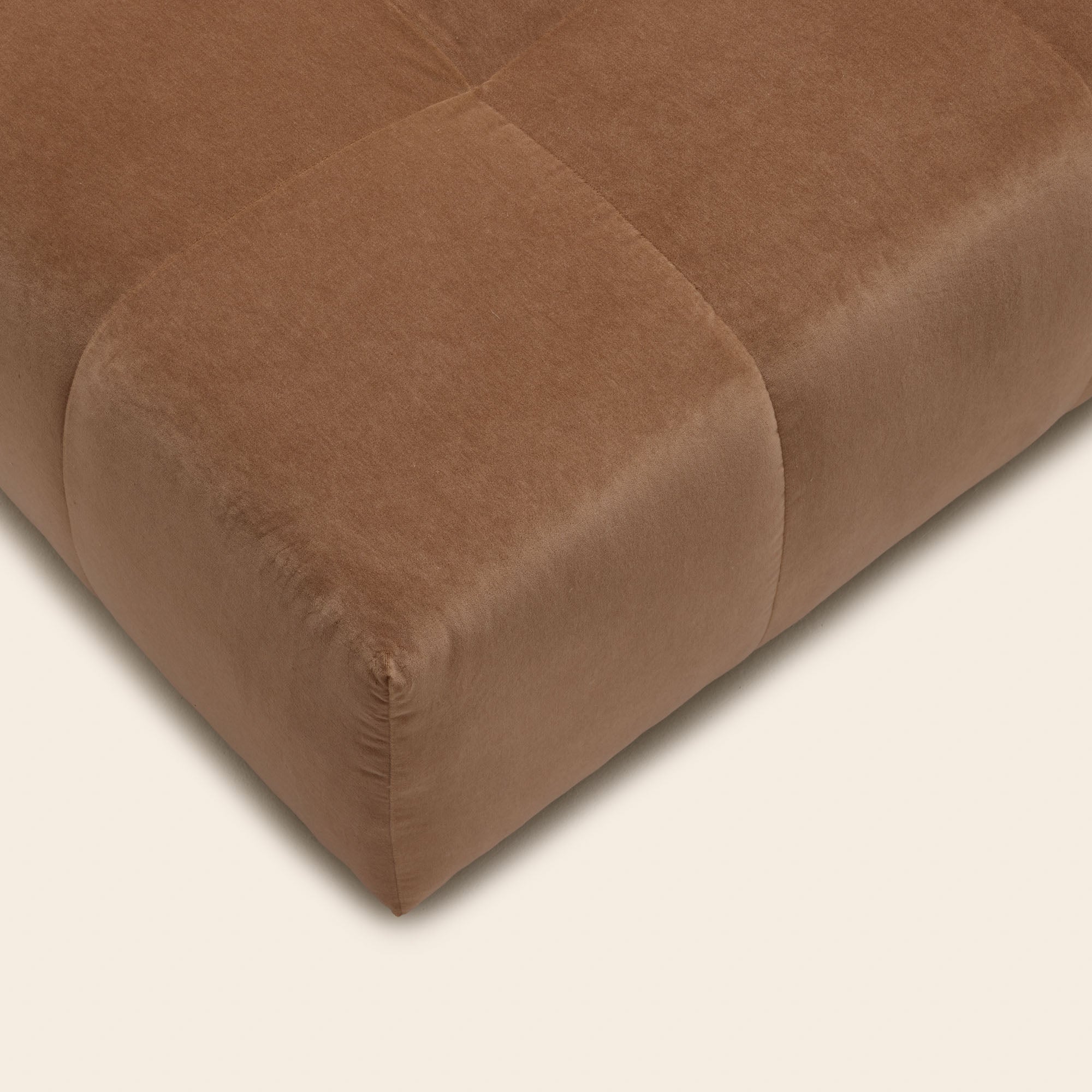 Pouf modulable UBERTO opal caramel