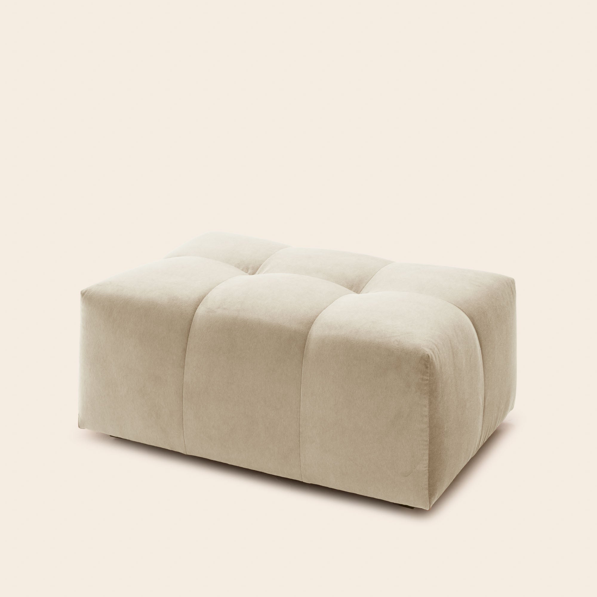 Pouf modulable UBERTO opal sable doux