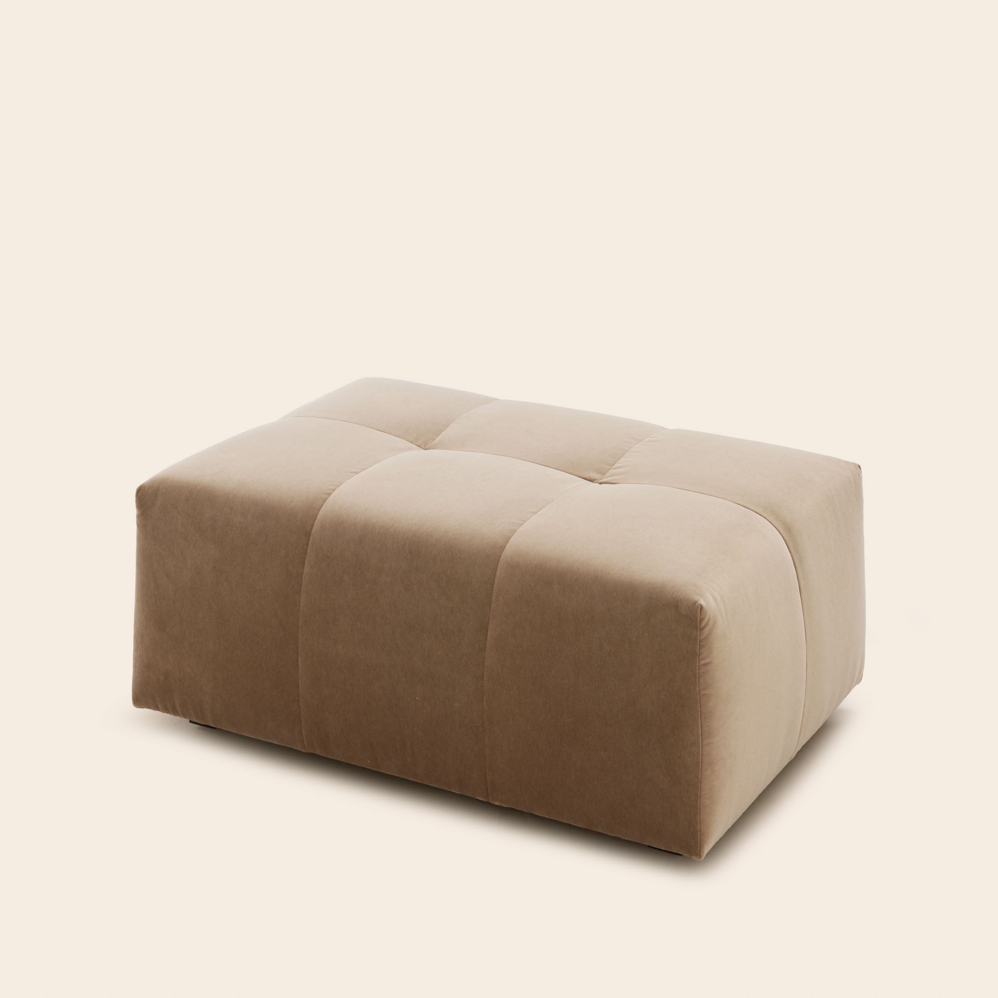 Pouf modulable UBERTO opal beige chaud