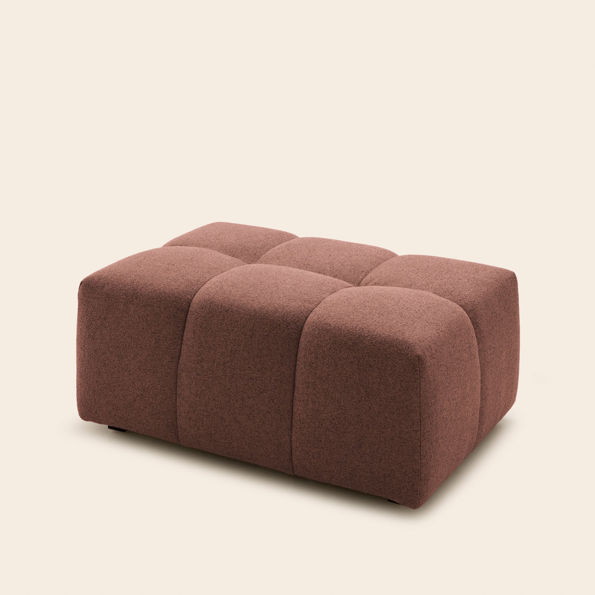 Pouf modulable UBERTO glory rouille