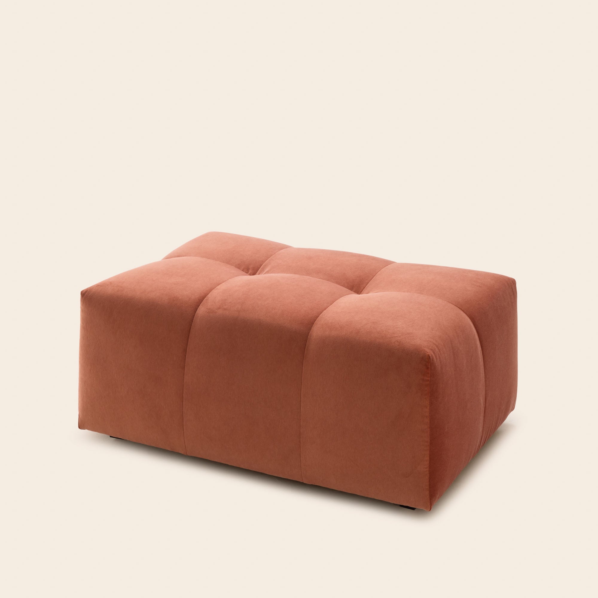 Pouf modulable UBERTO opal orange corail