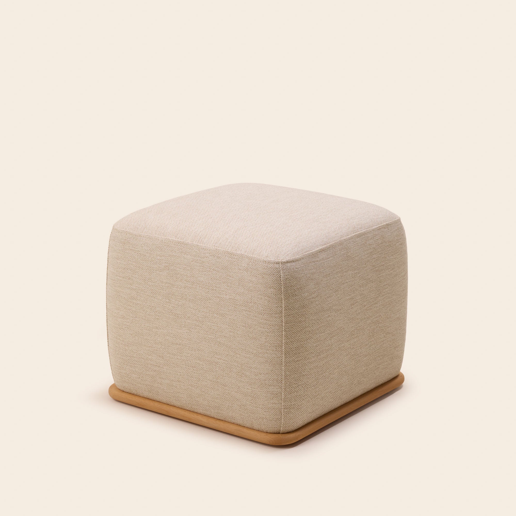 Pouf ARNEL cosmic naturel chiné